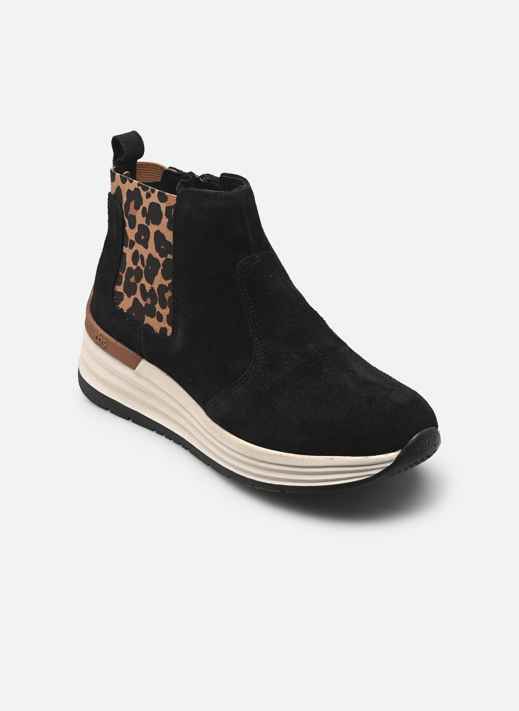 Stiefeletten und Stiefel Temarie damen schwarz TBS Stiefeletten und Stiefel Temarie damen schwarz NOIR + LEOPARD