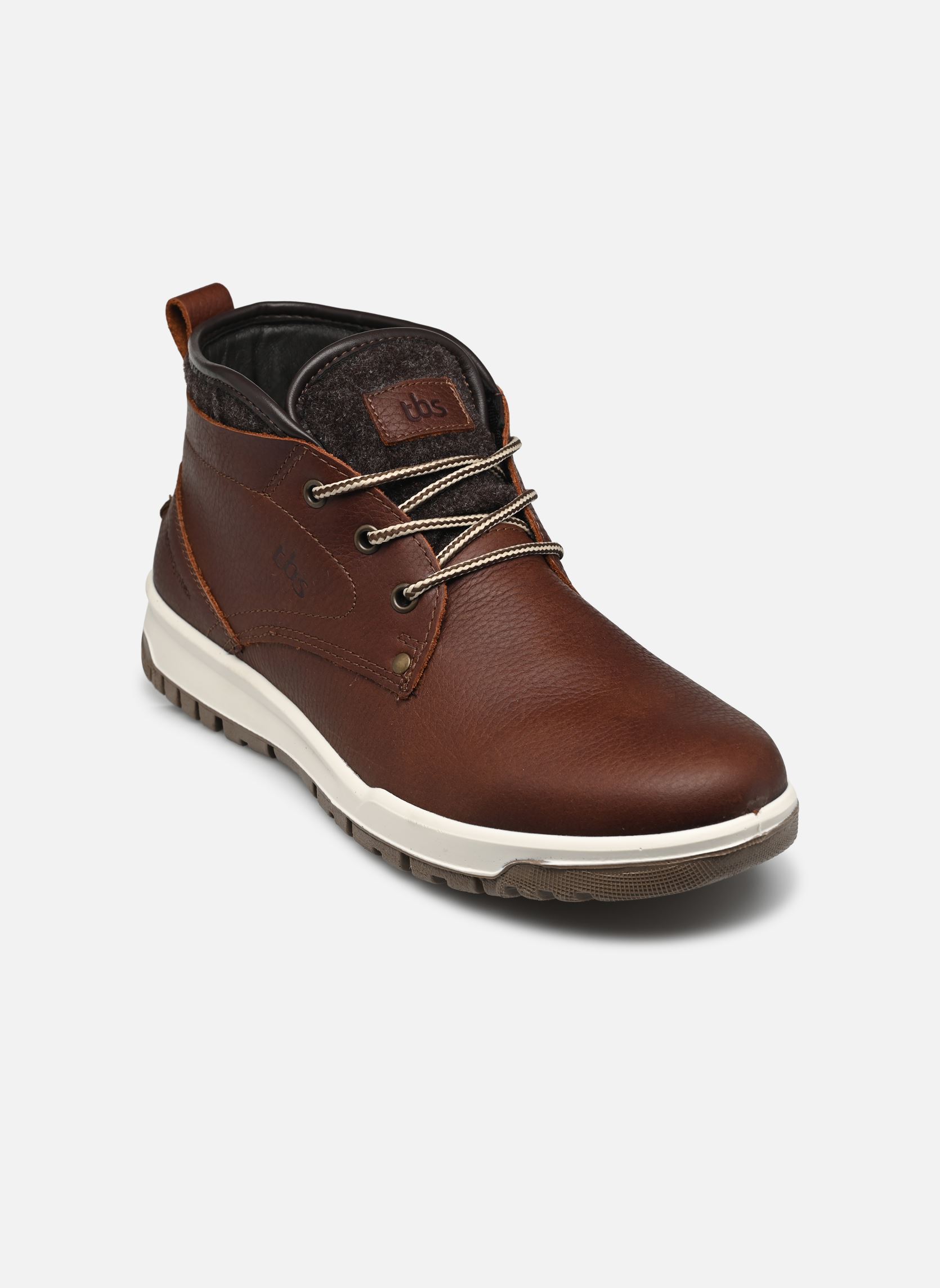 Baskets montantes Ravenne homme marron TBS Baskets montantes Ravenne homme marron ACAJOU