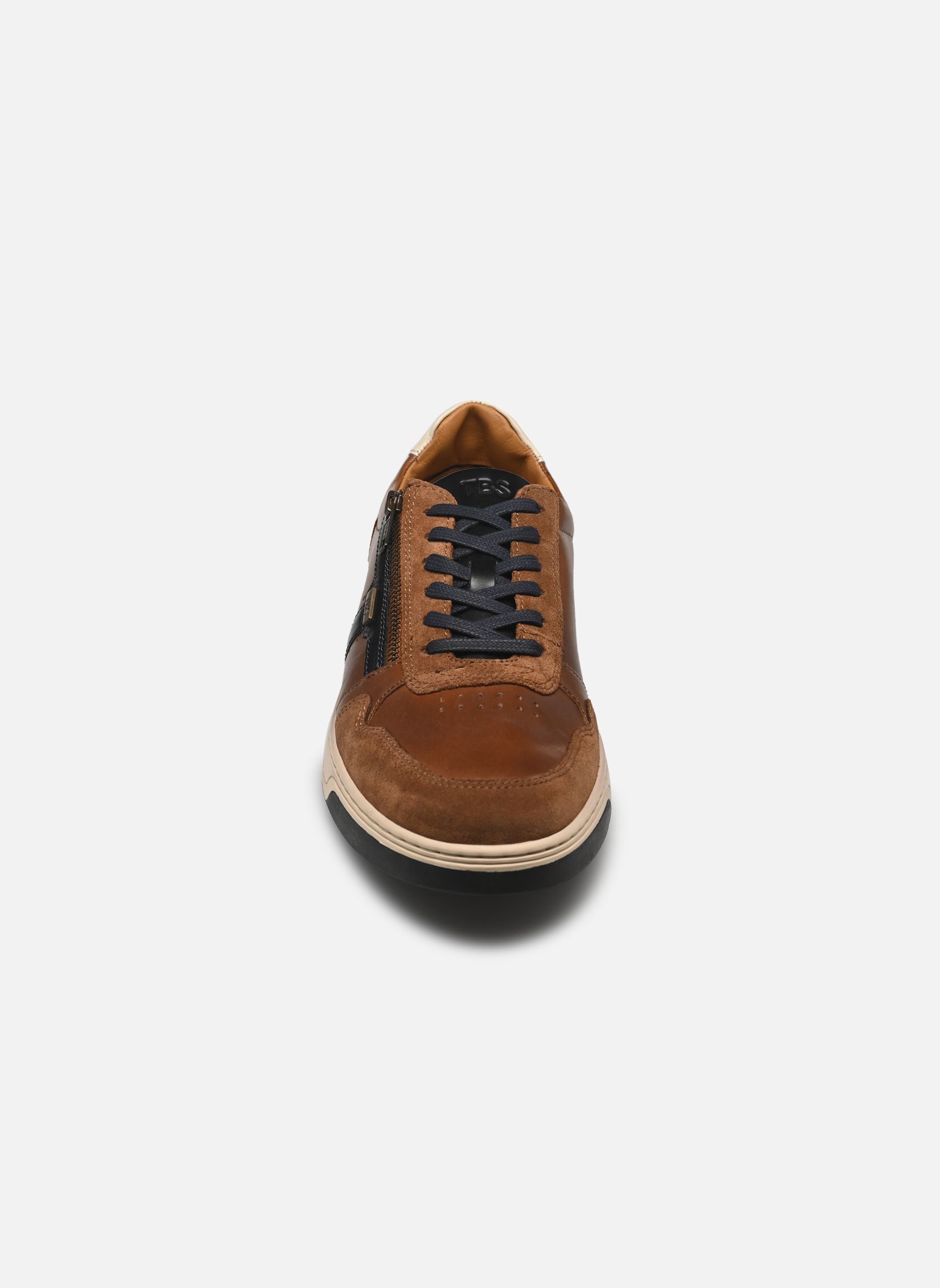 Baskets basses Theozip homme bleu TBS Baskets basses Theozip homme bleu CUIR + NAVY