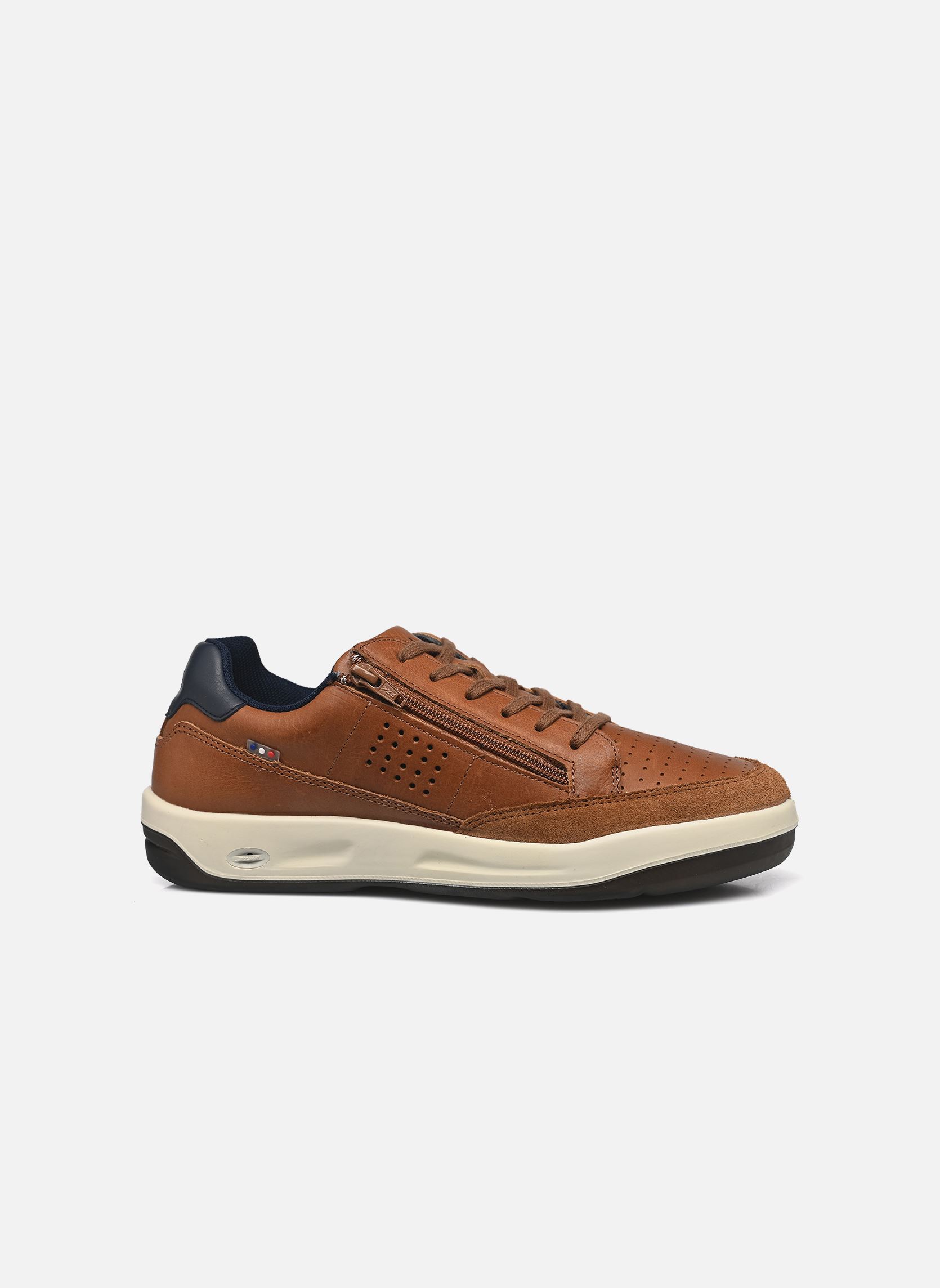 Niedrige Sneaker Allzipp herren braun TBS Made in France Niedrige Sneaker Allzipp herren braun CAMEL + NAVY