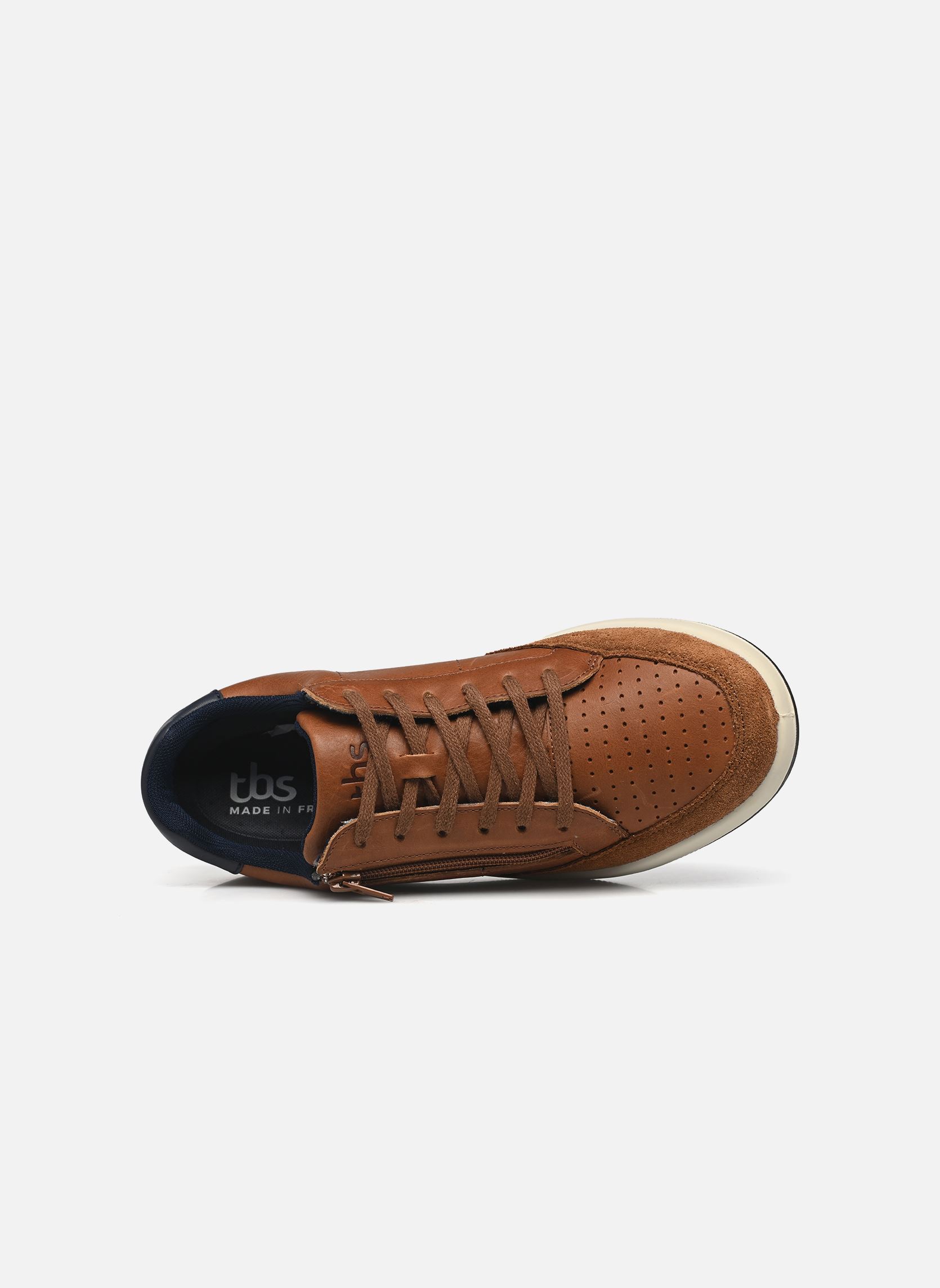 Niedrige Sneaker Allzipp herren braun TBS Made in France Niedrige Sneaker Allzipp herren braun CAMEL + NAVY