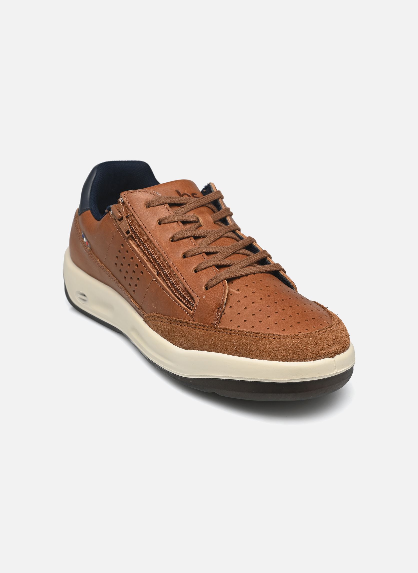 Niedrige Sneaker Allzipp herren braun TBS Made in France Niedrige Sneaker Allzipp herren braun CAMEL + NAVY