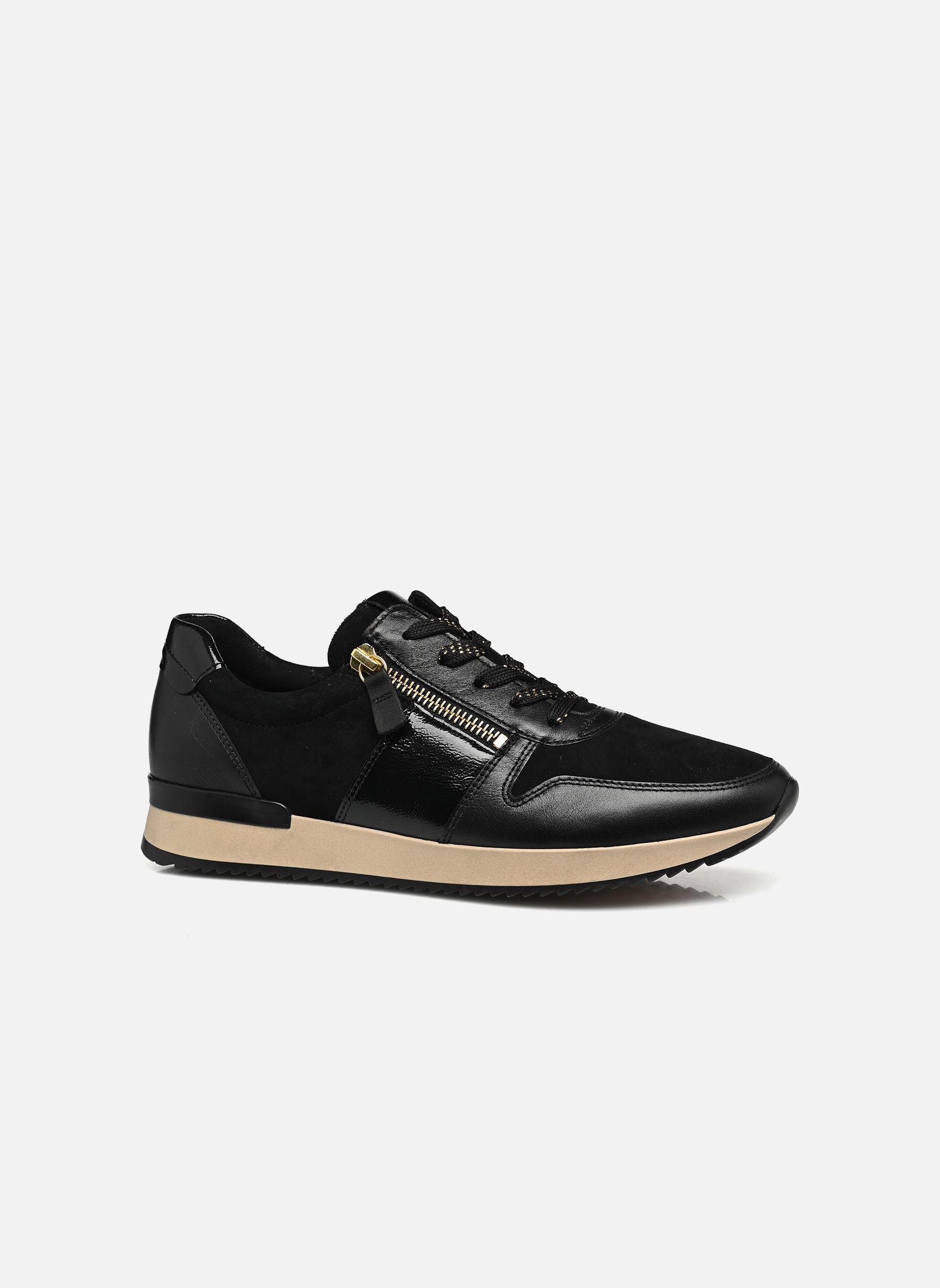 Lage sneakers 53.420 dames zwart Gabor Lage sneakers 53.420 dames zwart SCHWARZ