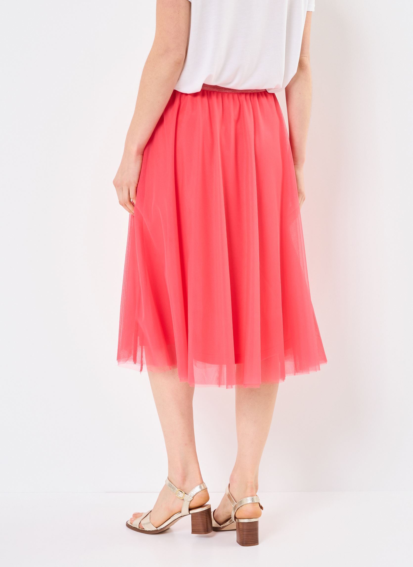 Midi-Röcke NUEA SKIRT damen rosa Nümph Midi-Röcke NUEA SKIRT damen rosa Geranium