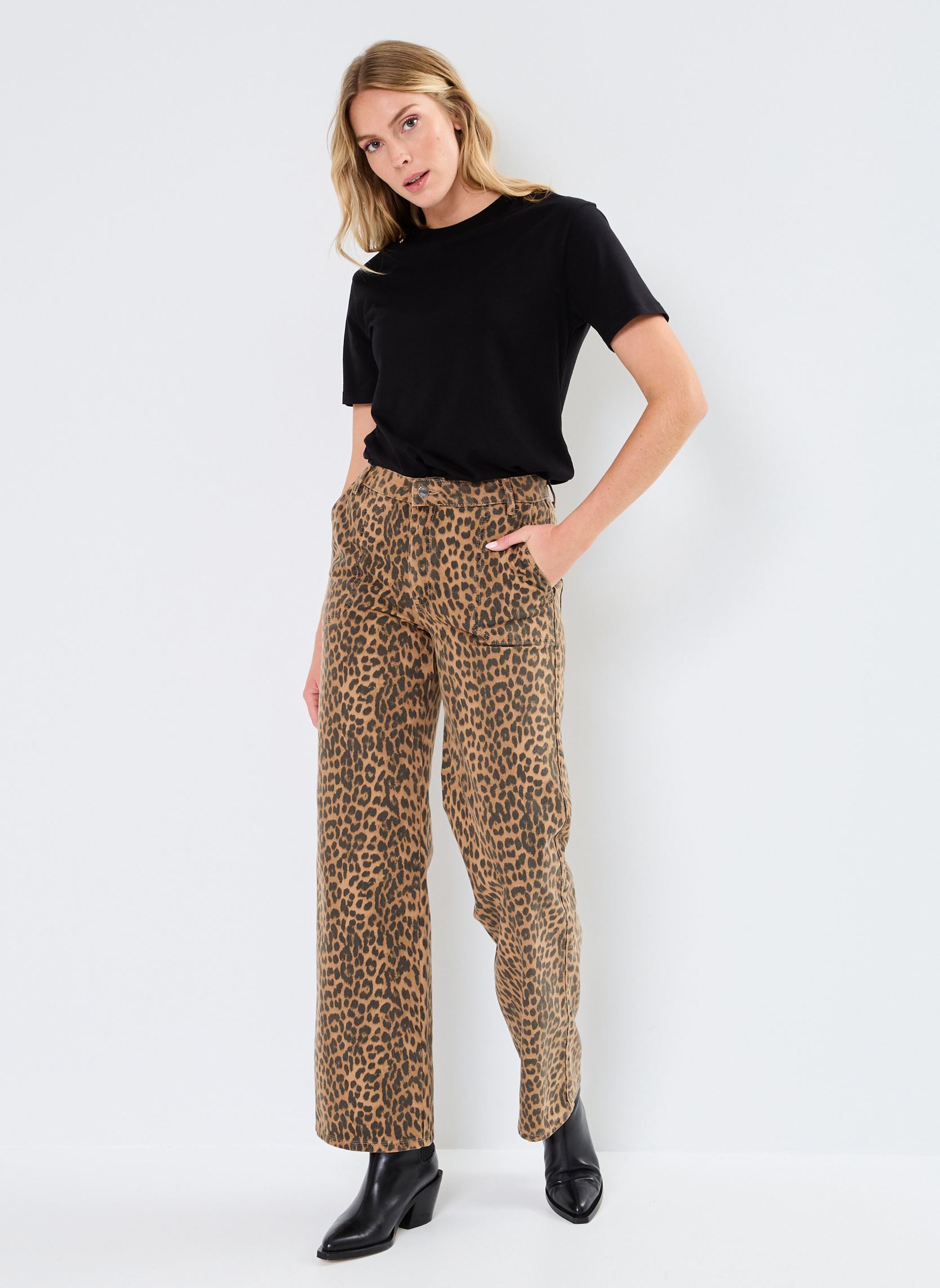 Pantalones anchos NUGIGI PANTS mujer marrón Nümph Pantalones anchos NUGIGI PANTS mujer marrón Tiger´s Eye
