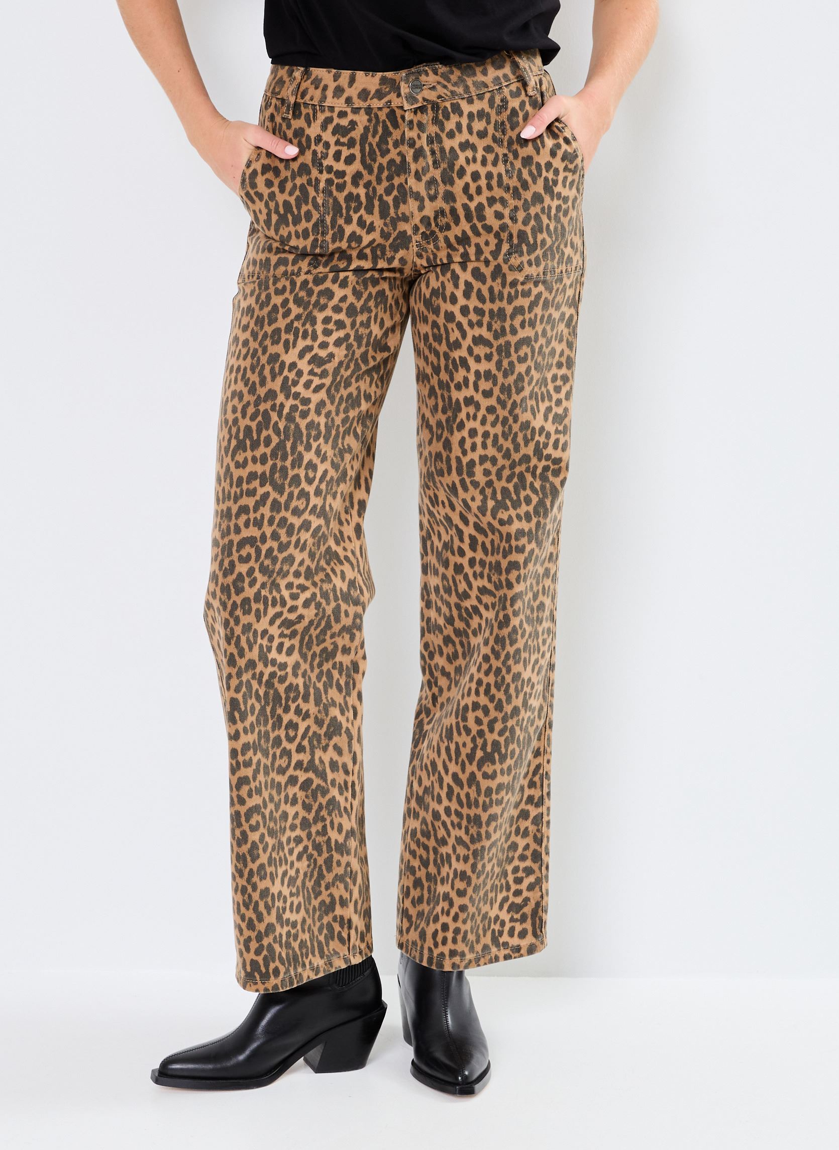 Pantalones anchos NUGIGI PANTS mujer marrón Nümph Pantalones anchos NUGIGI PANTS mujer marrón Tiger´s Eye