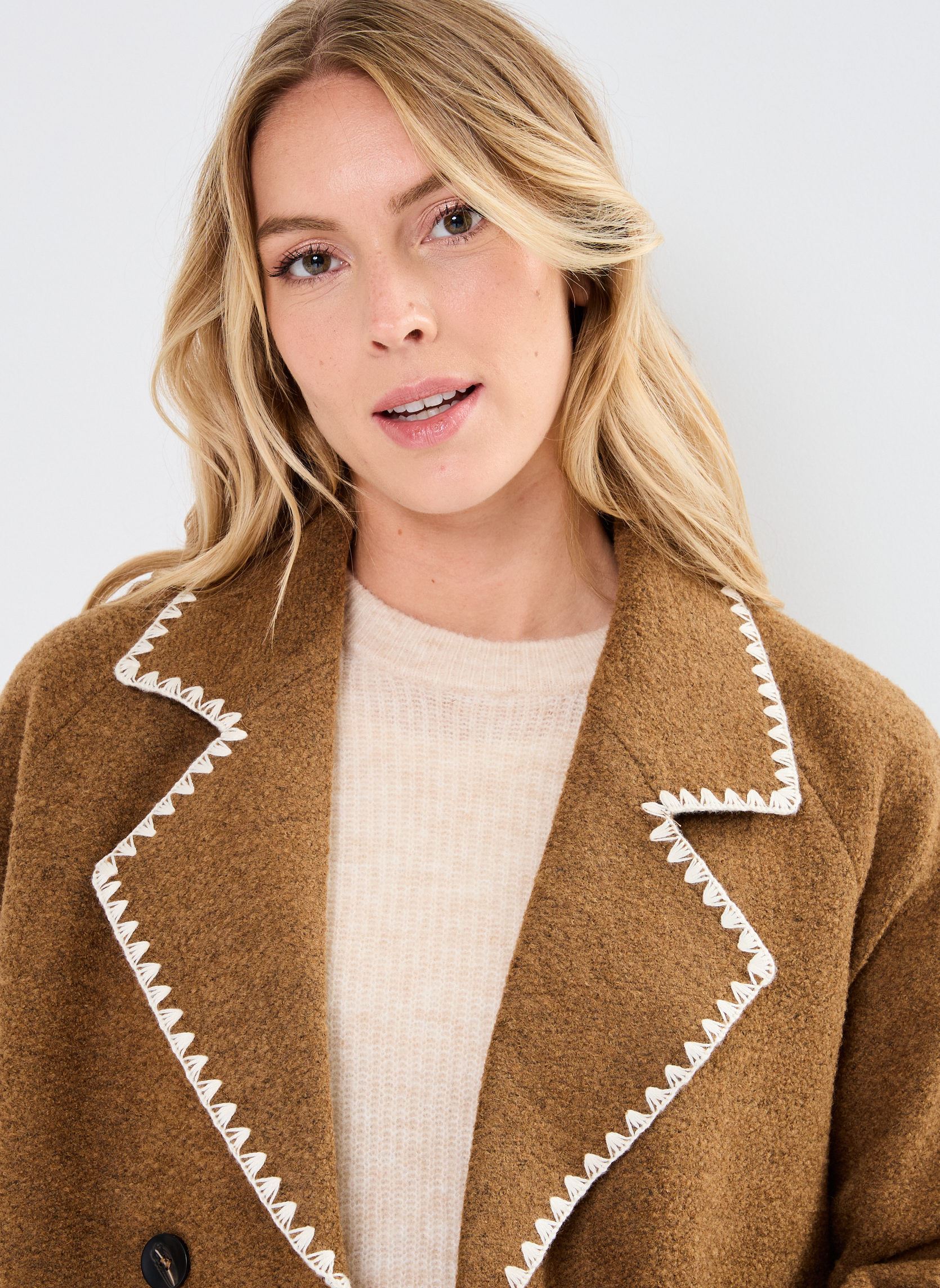 Cappotti NUTIKKO COAT donna marrone Nümph Cappotti NUTIKKO COAT donna marrone KANGAROO
