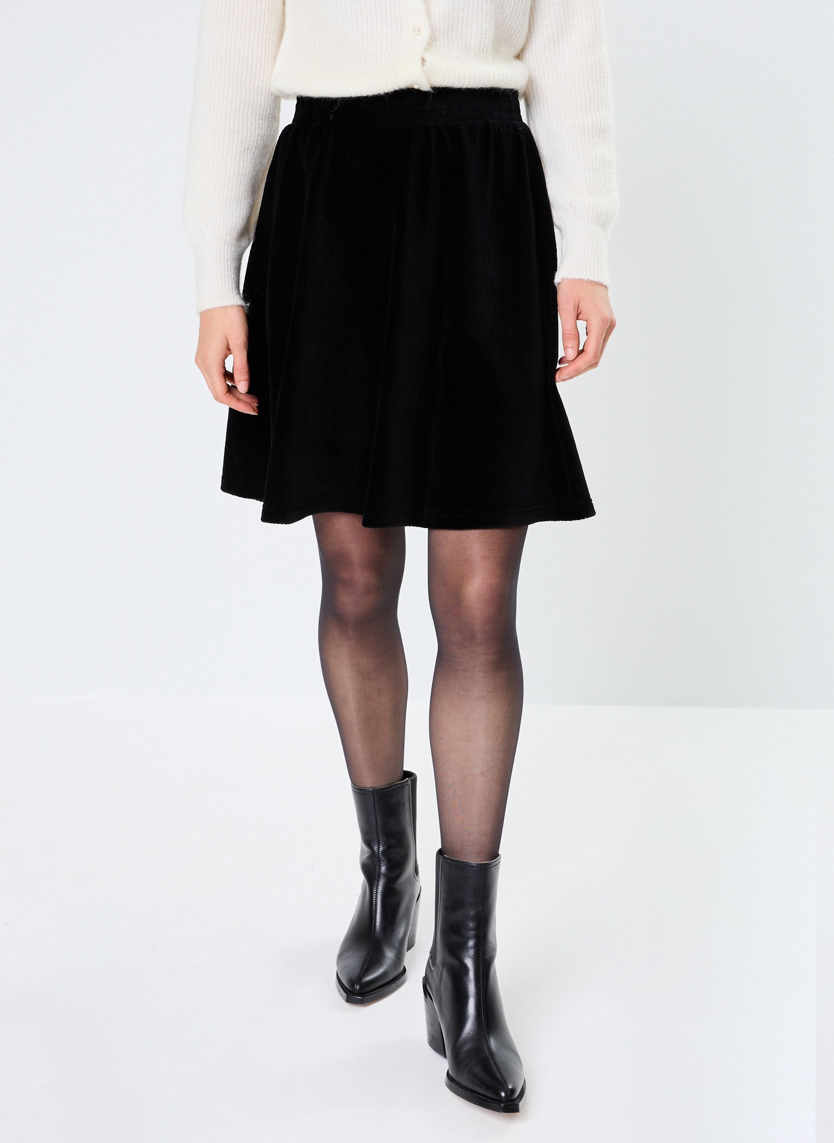 Jupes courtes NUSELMA SKIRT femme noir Nümph Jupes courtes NUSELMA SKIRT femme noir Caviar