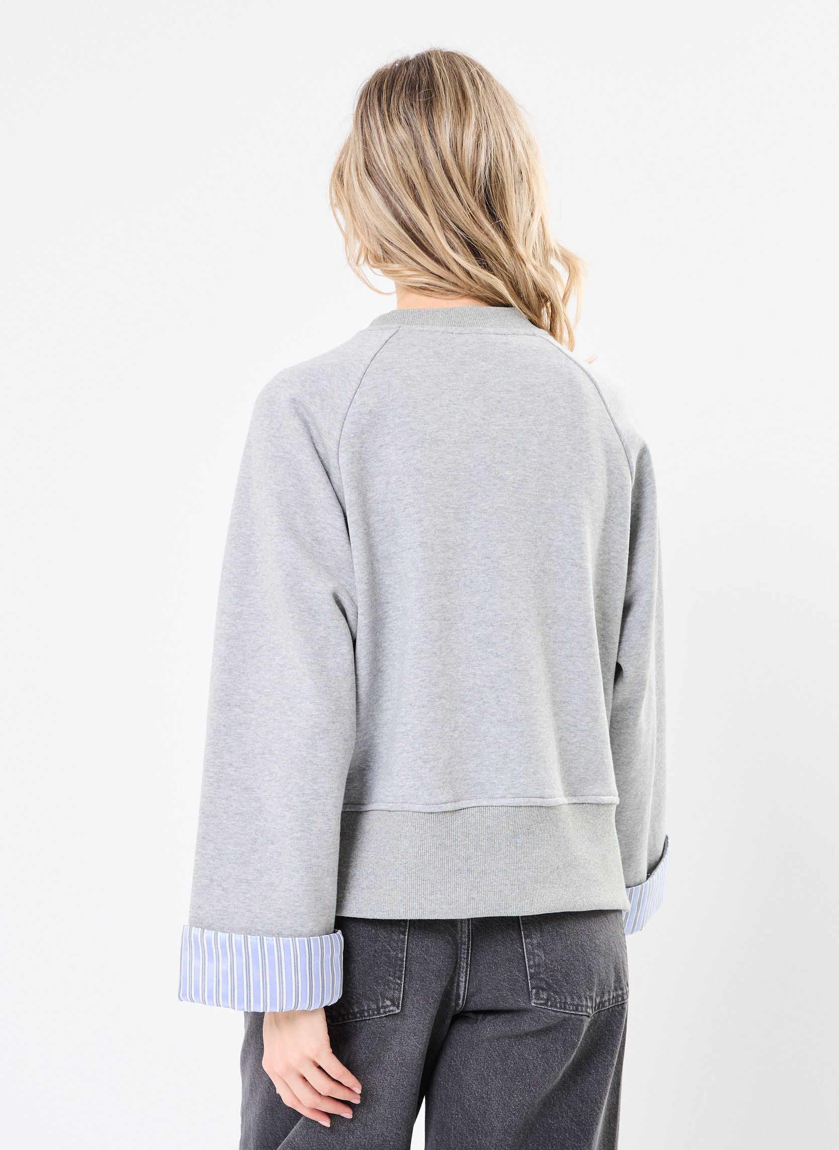 Sweatshirts NUZARI SWEAT damen grau Nümph Sweatshirts NUZARI SWEAT damen grau Grey Morn