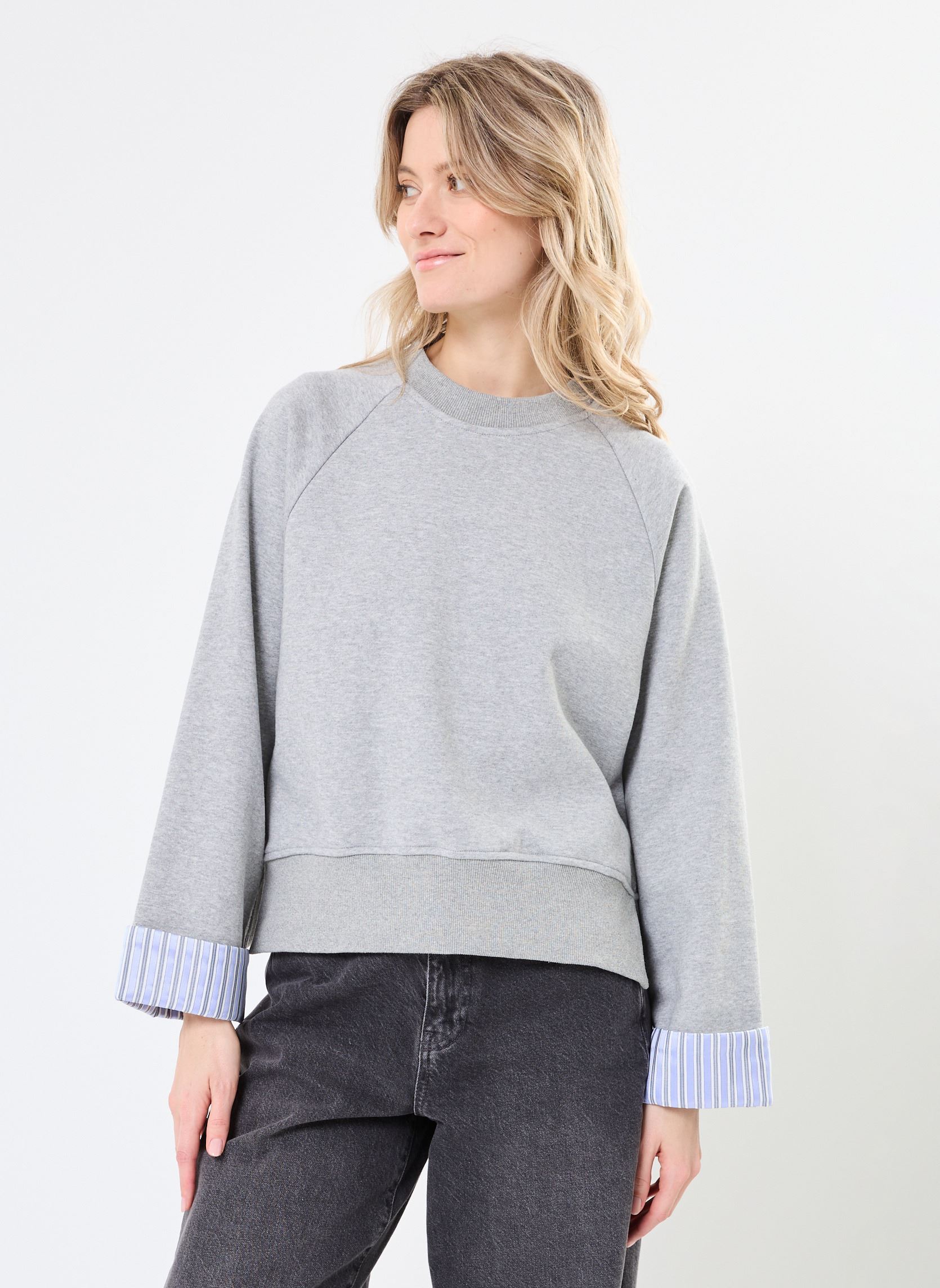 Sweatshirts NUZARI SWEAT damen grau Nümph Sweatshirts NUZARI SWEAT damen grau Grey Morn