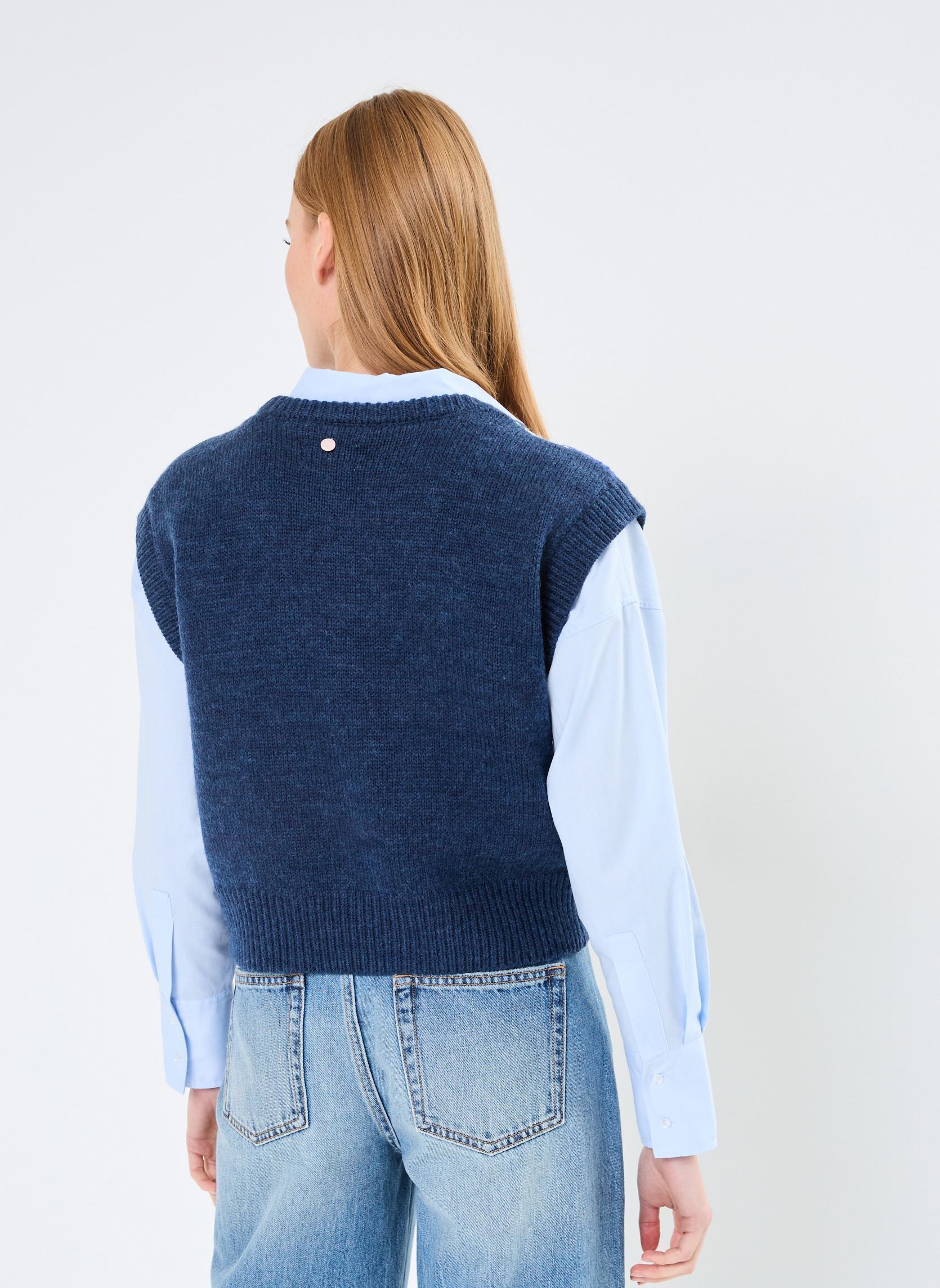 Pullover NUSHELBY VEST damen blau Nümph Pullover NUSHELBY VEST damen blau Dress Blues