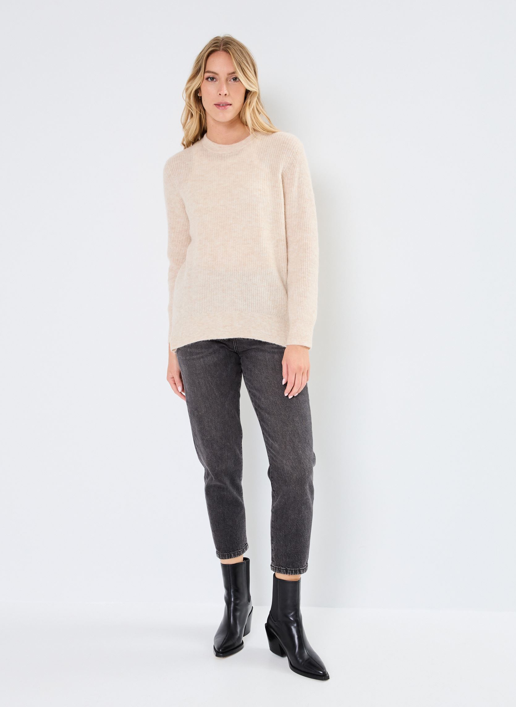 Pullover NURIETTE RIB PULLOVER damen beige Nümph Pullover NURIETTE RIB PULLOVER damen beige Sun Kiss