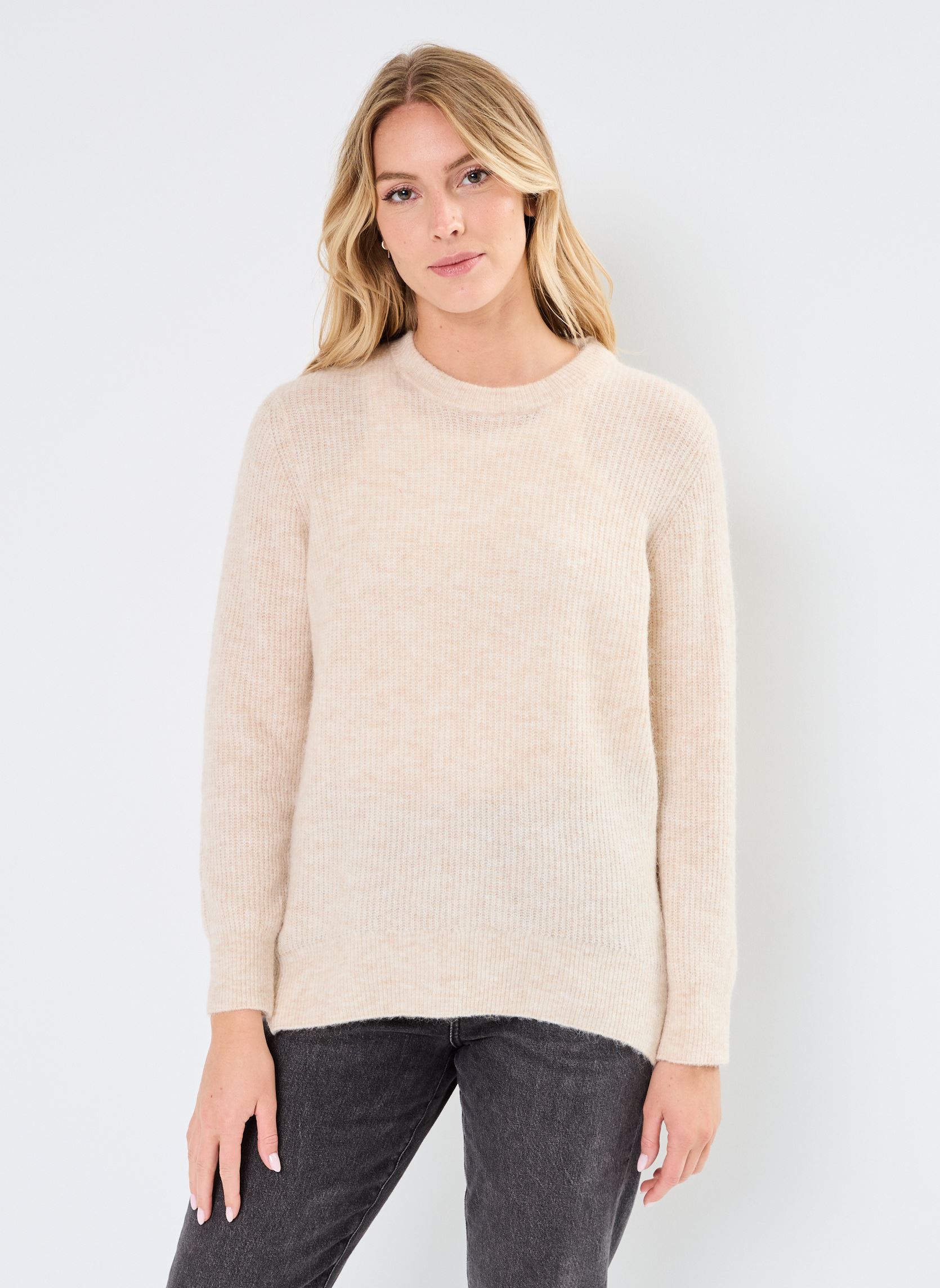Pullover NURIETTE RIB PULLOVER damen beige Nümph Pullover NURIETTE RIB PULLOVER damen beige Sun Kiss