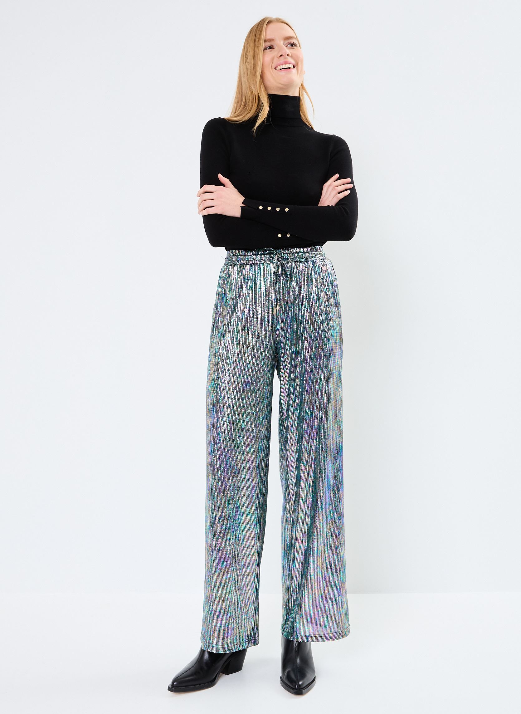 Pantalons larges NUGINNY PANTS femme vert Nümph Pantalons larges NUGINNY PANTS femme vert Capulet Olive
