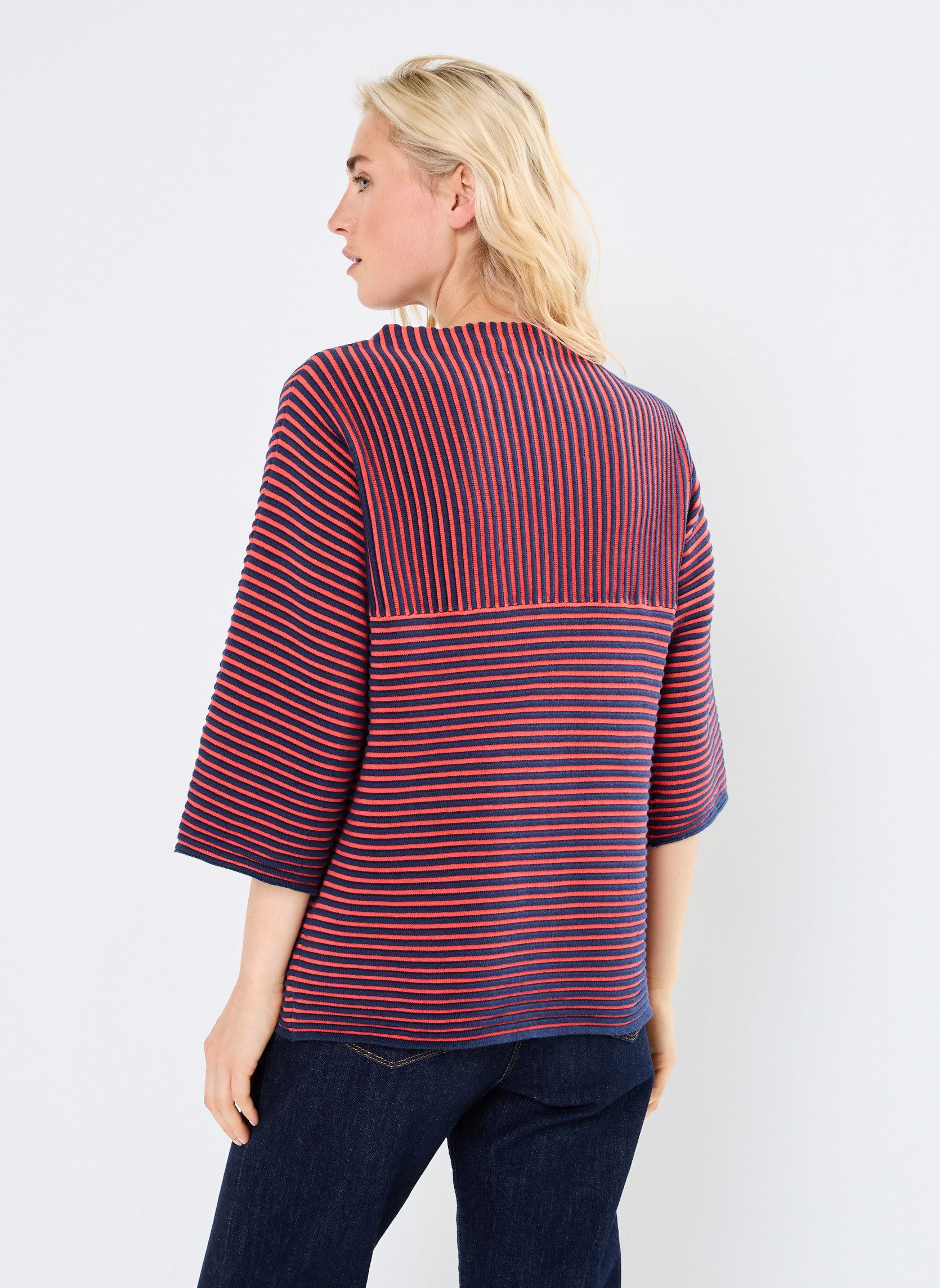 Pullover NUIRMELIN STRIPE PULLOVER damen blau Nümph Pullover NUIRMELIN STRIPE PULLOVER damen blau Dress Blues