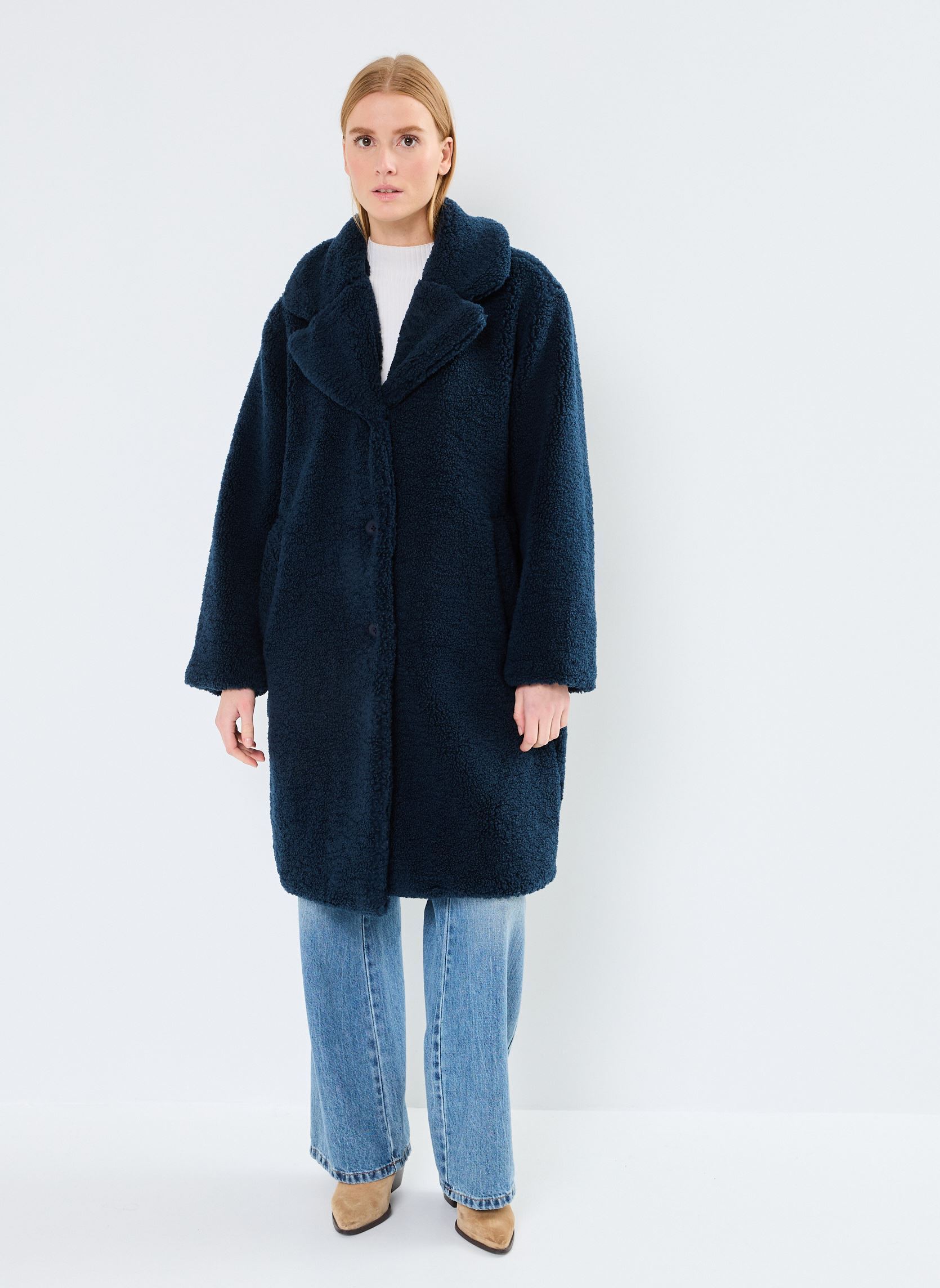 Manteaux NUCOWENNA COAT femme bleu Nümph Manteaux NUCOWENNA COAT femme bleu Dress Blues