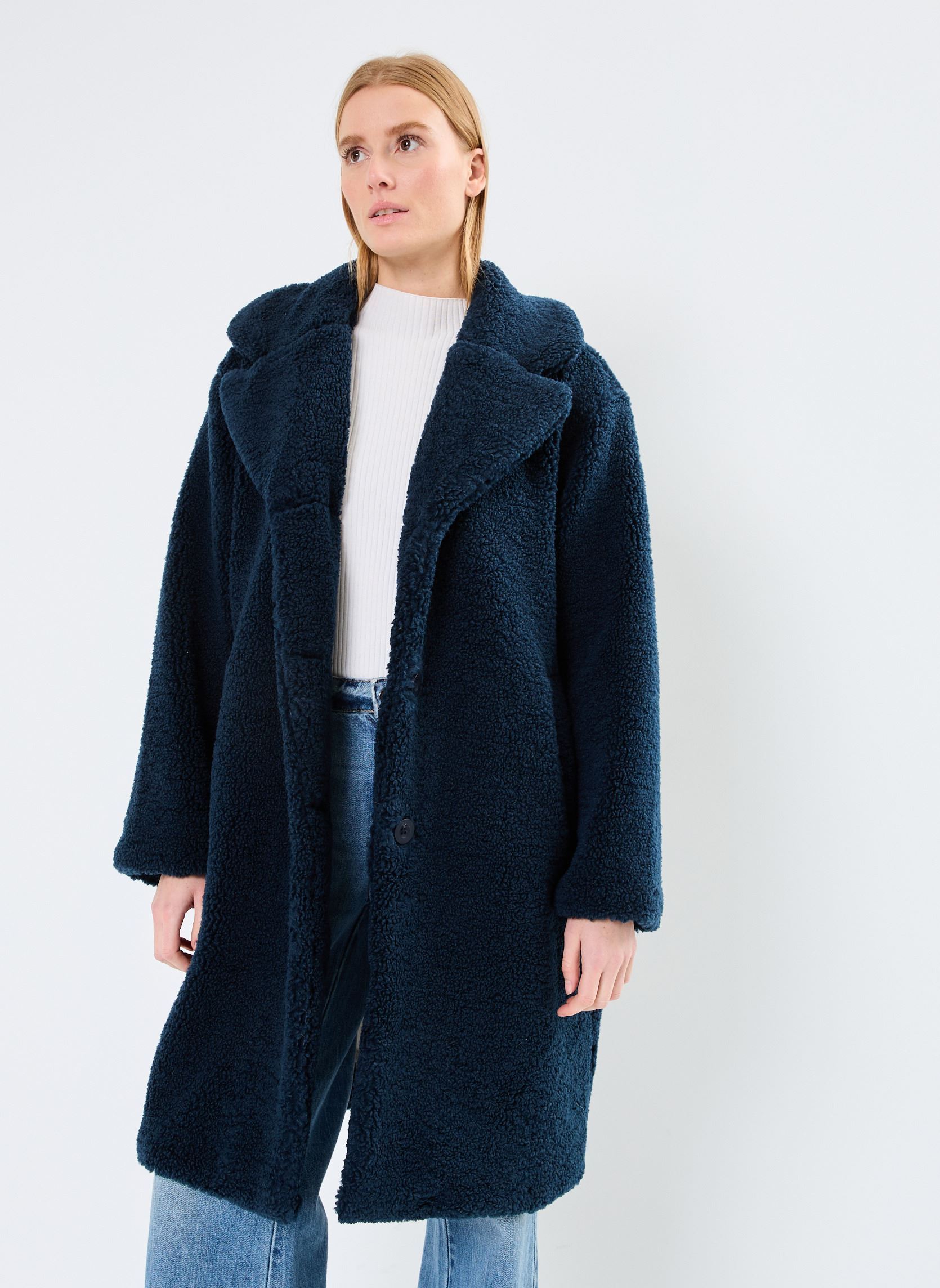 Manteaux NUCOWENNA COAT femme bleu Nümph Manteaux NUCOWENNA COAT femme bleu Dress Blues