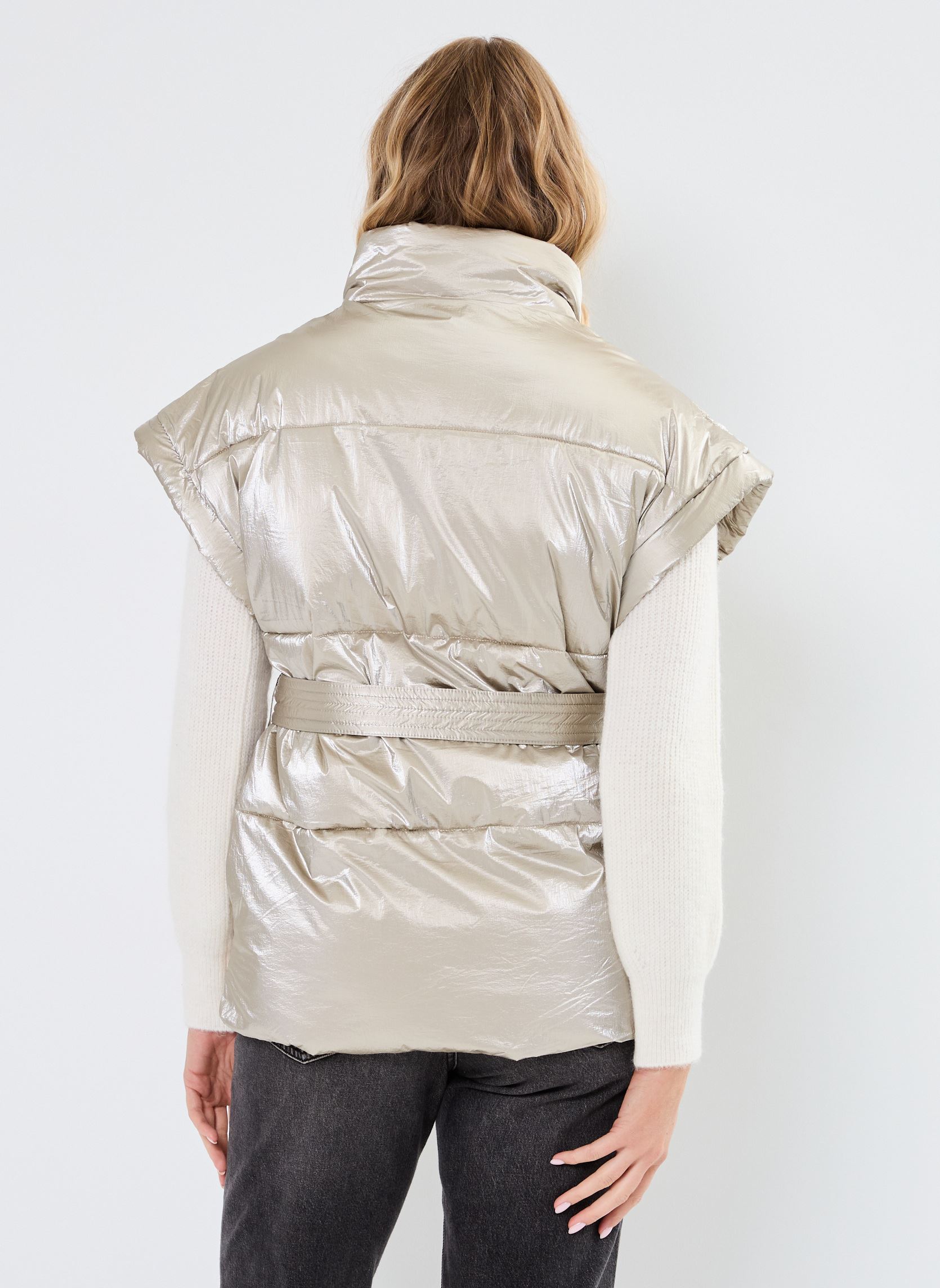 Doudounes sans manches NUKARO VEST femme argent Nümph Doudounes sans manches NUKARO VEST femme argent Champagne