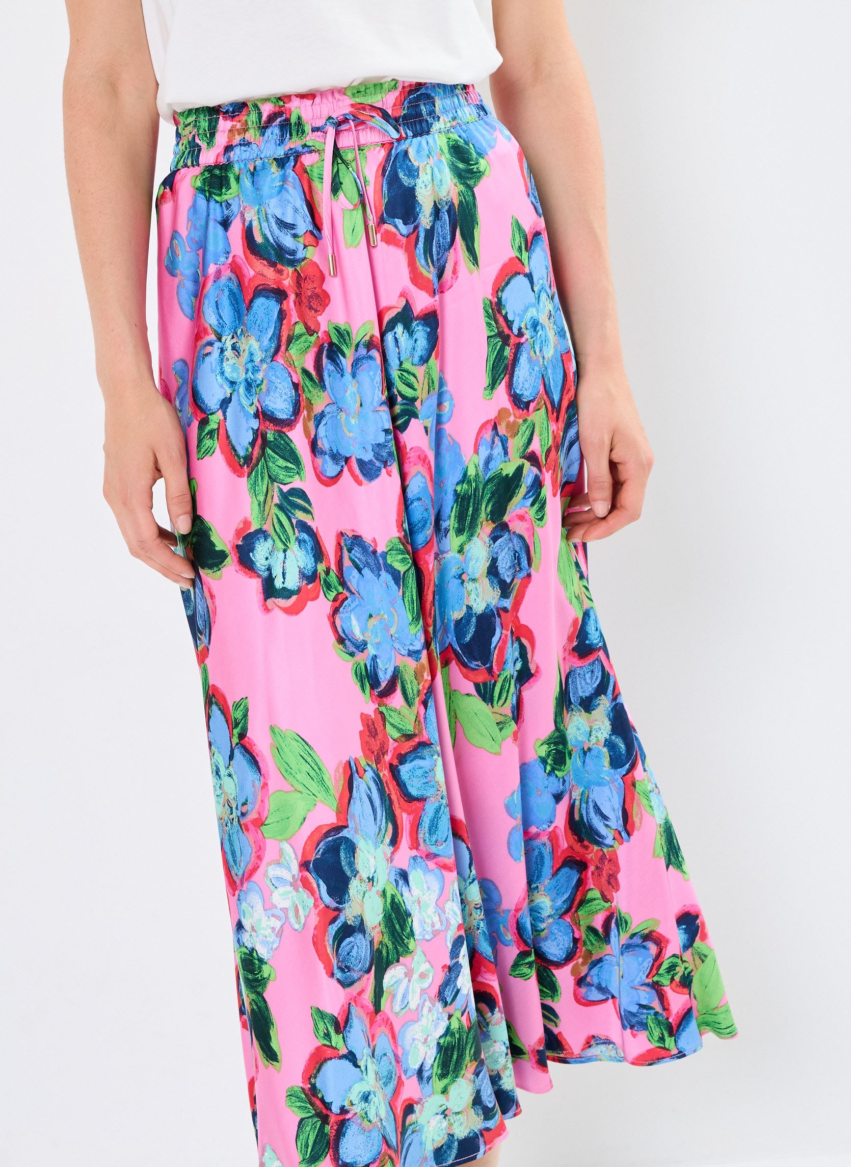 Faldas largas NUGABBY SKIRT mujer rosa Nümph Faldas largas NUGABBY SKIRT mujer rosa FUCHSIA PINK