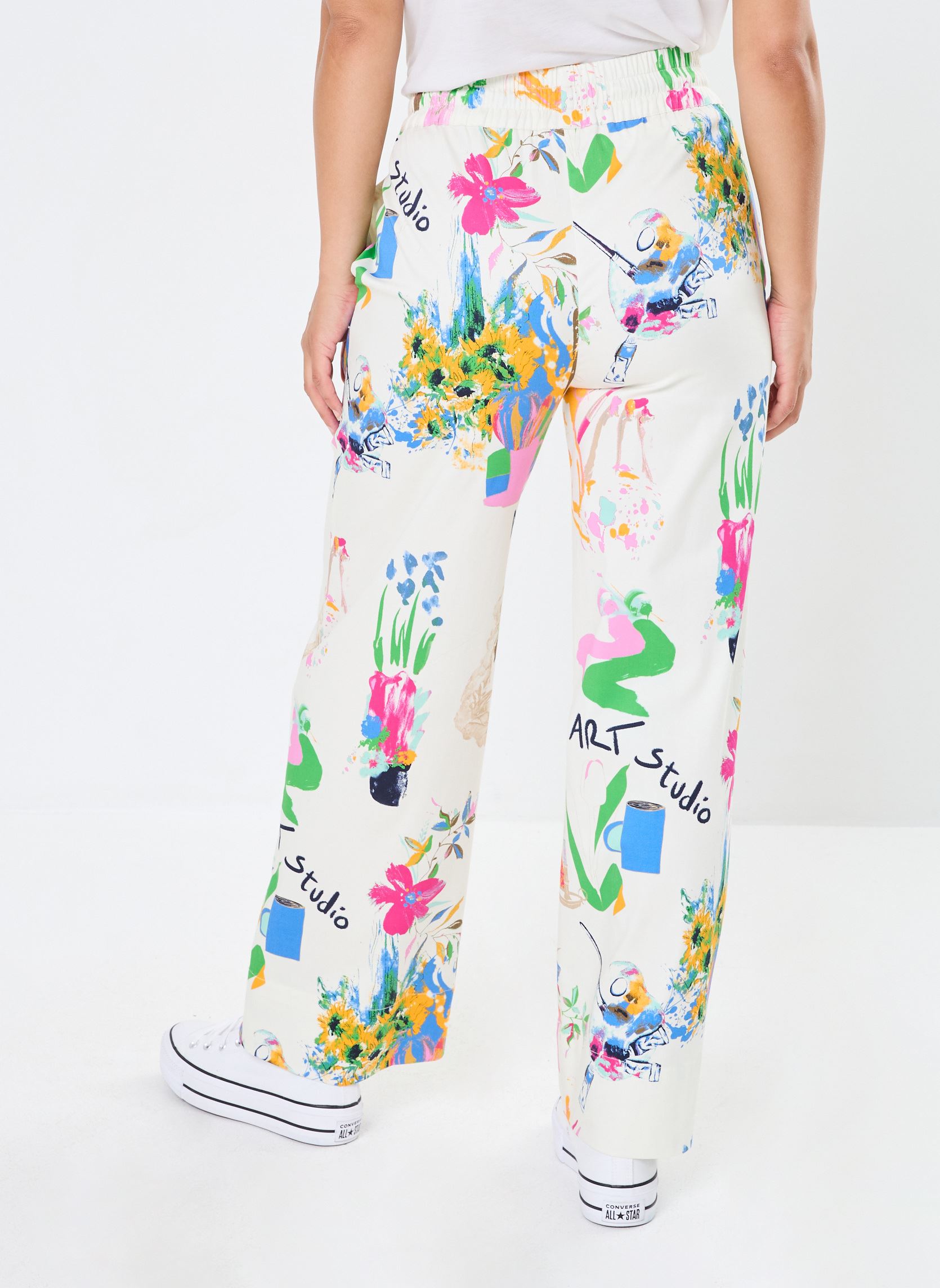 Pantalones anchos NUIDA PANTS mujer blanco Nümph Pantalones anchos NUIDA PANTS mujer blanco PRISTINE