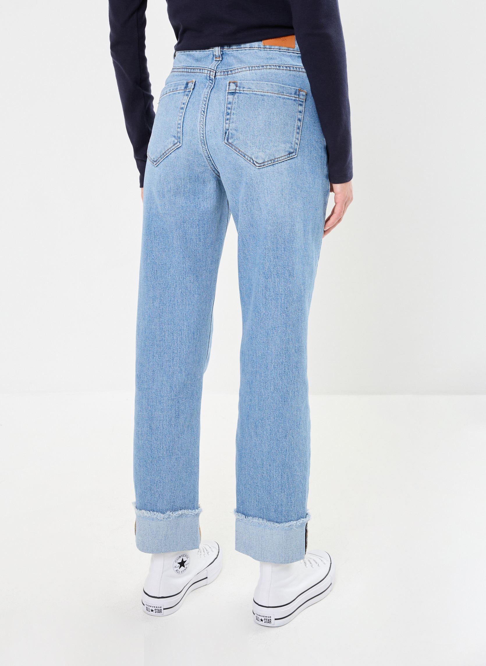 Jeans droit NUTORONTO JEANS femme bleu Nümph Jeans droit NUTORONTO JEANS femme bleu Medium Blue Denim