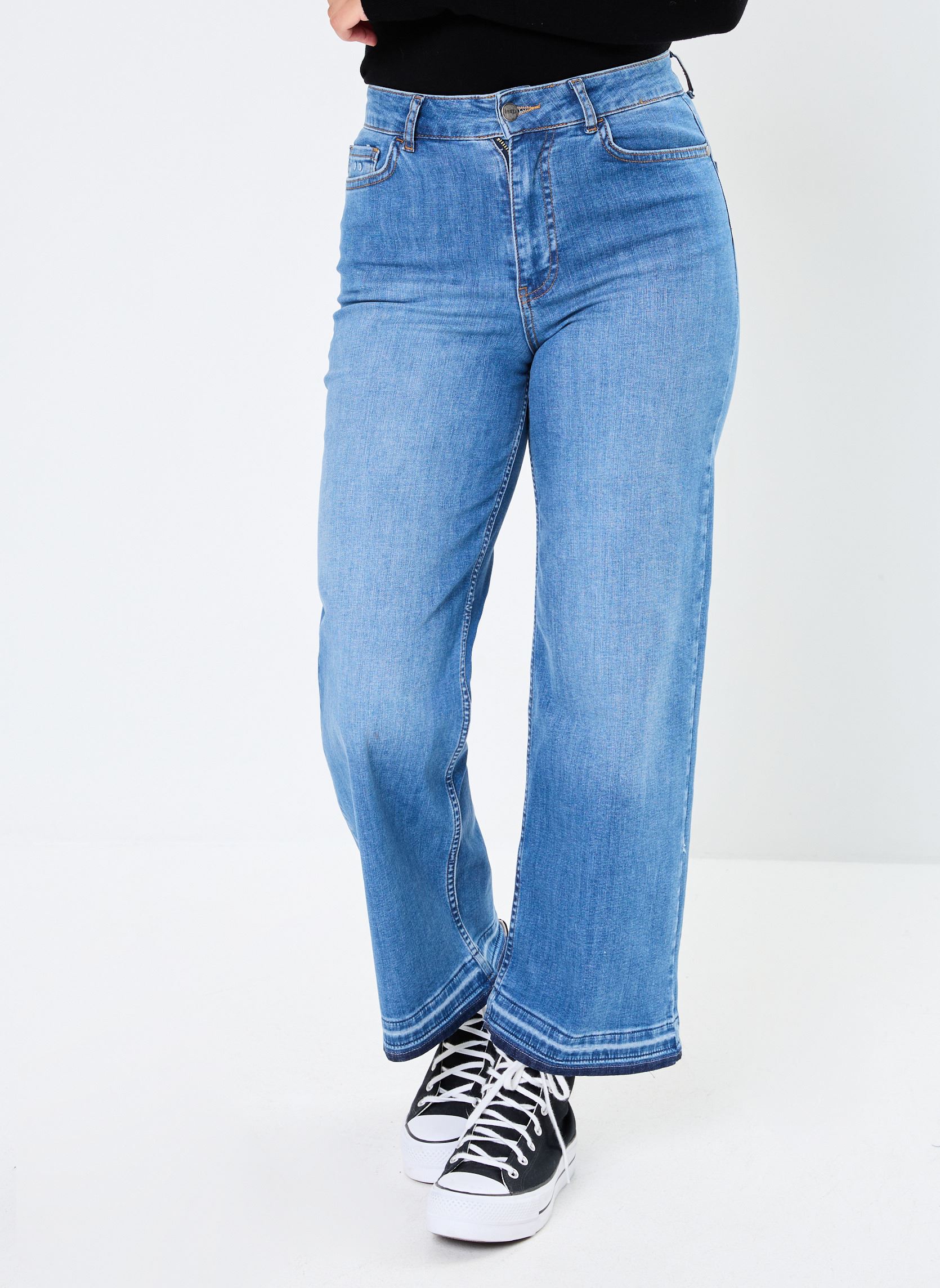 Vaqueros de corte recto NUPARIS JEANS TREND CROP- MID BLUE mujer azul Nümph Vaqueros de corte recto NUPARIS JEANS TREND CROP- MID BLUE mujer azul Medium Blue Denim