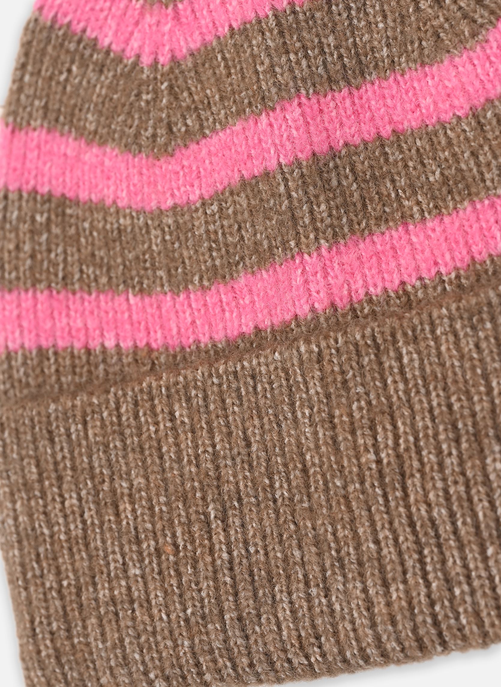 Bonnets NUDARIA KNITTED HAT femme marron Nümph Bonnets NUDARIA KNITTED HAT femme marron Sesame