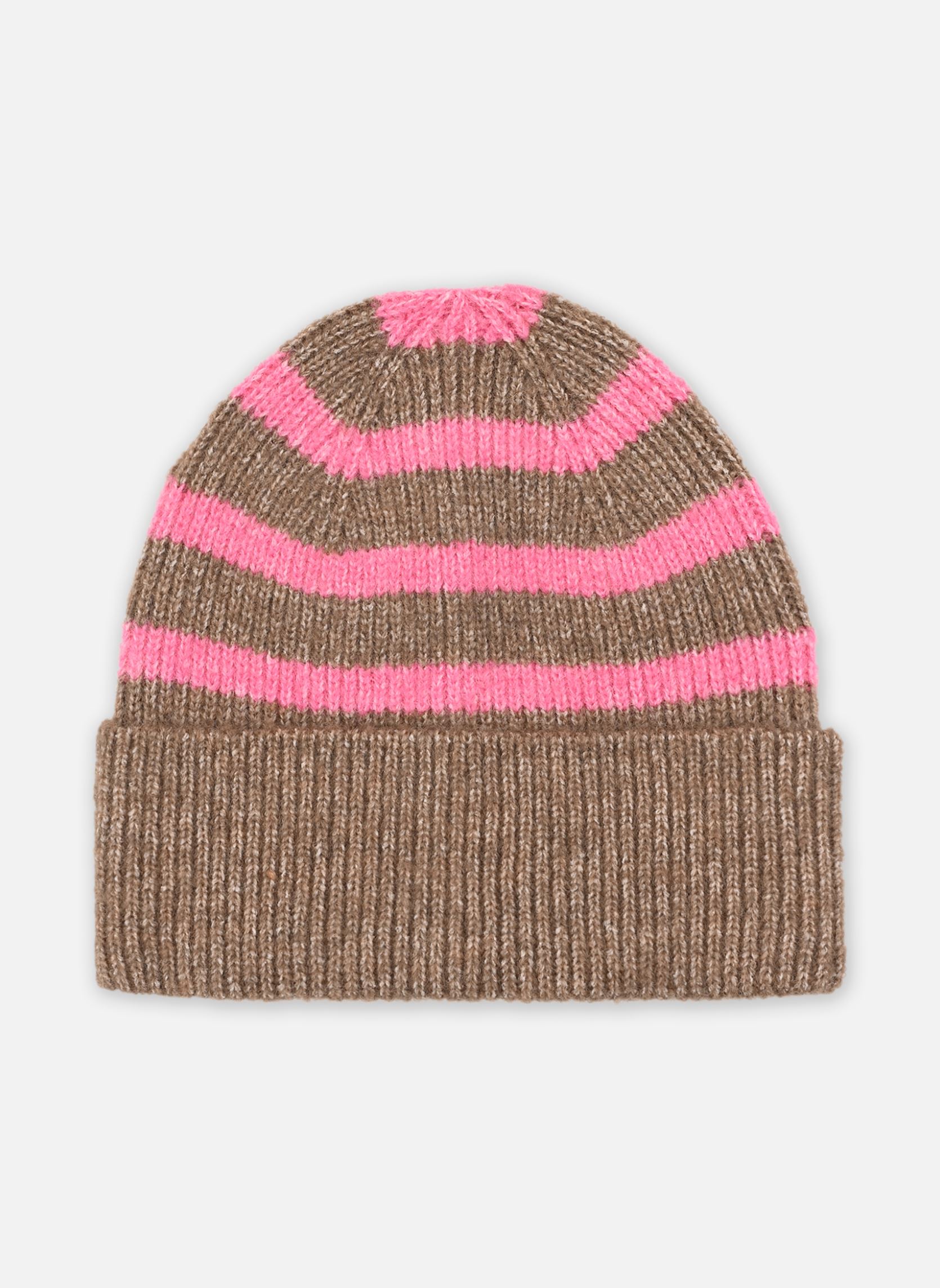 Bonnets NUDARIA KNITTED HAT femme marron Nümph Bonnets NUDARIA KNITTED HAT femme marron Sesame