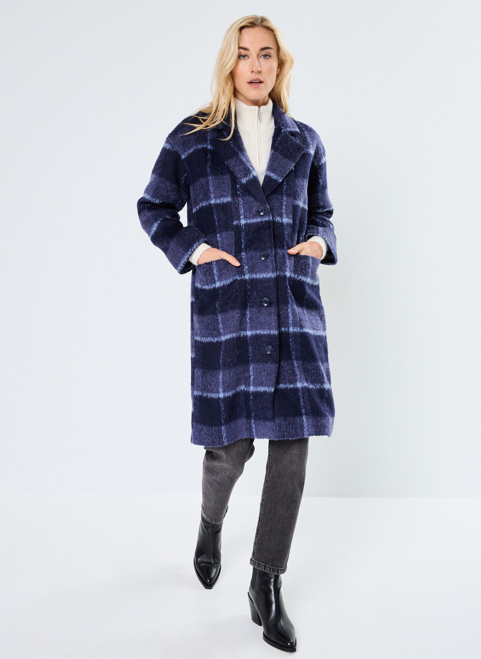 Mäntel NUEVIRA COAT damen blau Nümph Mäntel NUEVIRA COAT damen blau Dress Blues