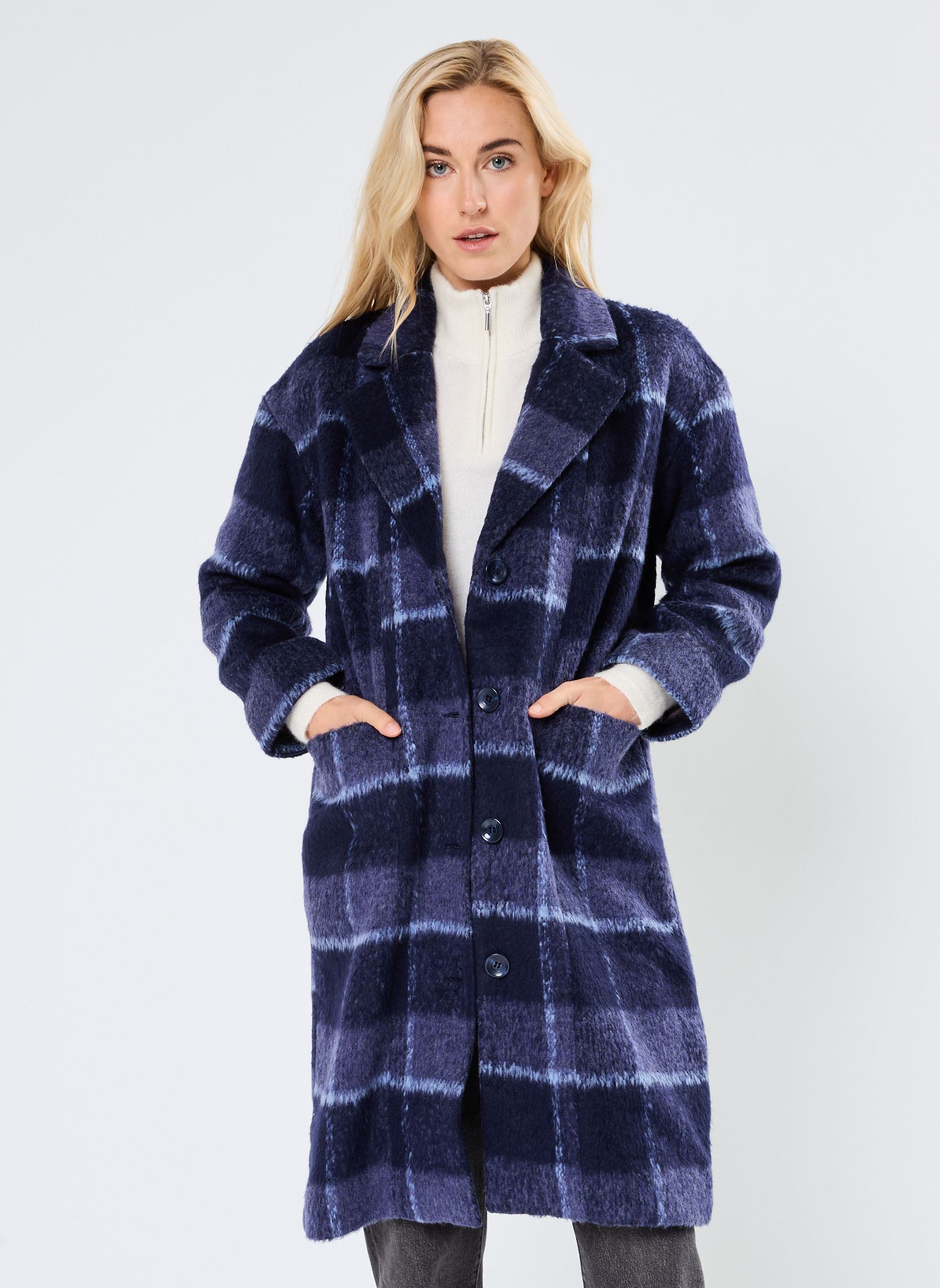 Mäntel NUEVIRA COAT damen blau Nümph Mäntel NUEVIRA COAT damen blau Dress Blues