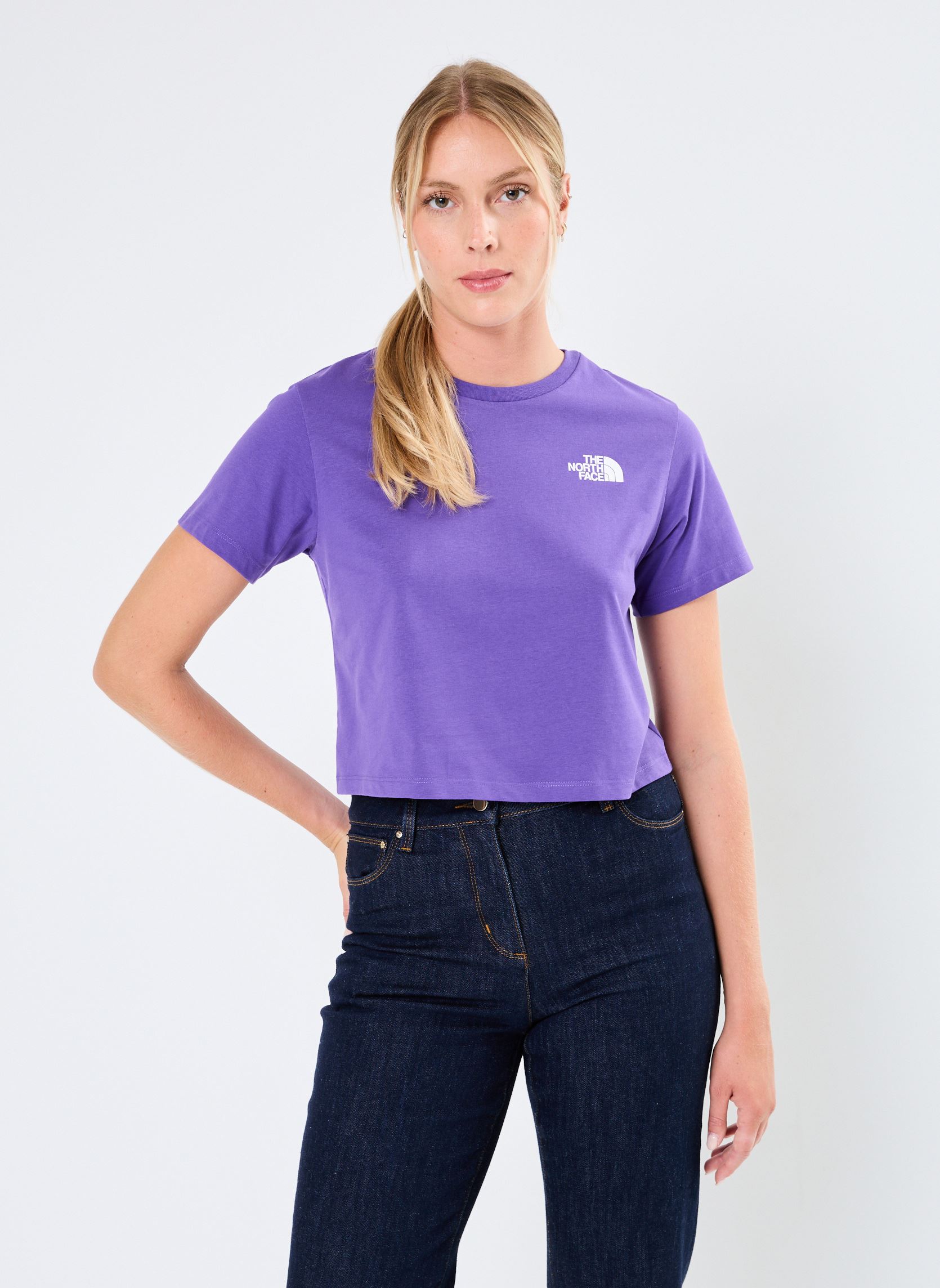 T shirt The North Face W Simple Dome Cropped Slim Tee EU - vue 2