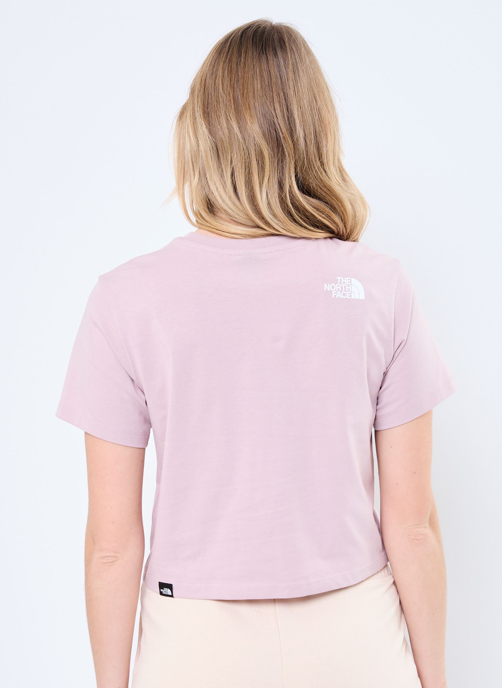 Kurzarm-T-Shirts W Simple Dome Cropped Slim damen rosa The North Face Kurzarm-T-Shirts W Simple Dome Cropped Slim damen rosa METAL PINK