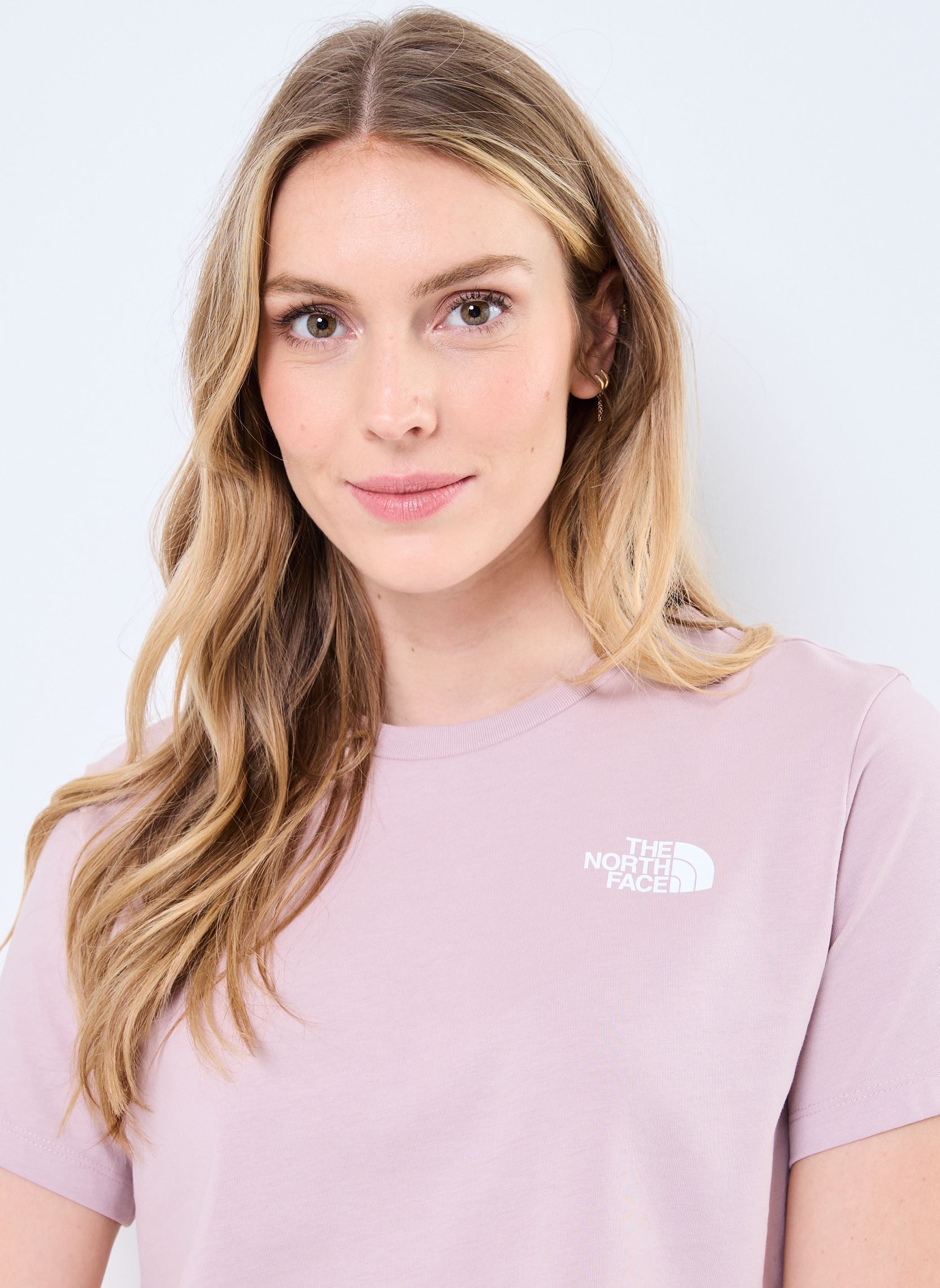 Kurzarm-T-Shirts W Simple Dome Cropped Slim damen rosa The North Face Kurzarm-T-Shirts W Simple Dome Cropped Slim damen rosa METAL PINK