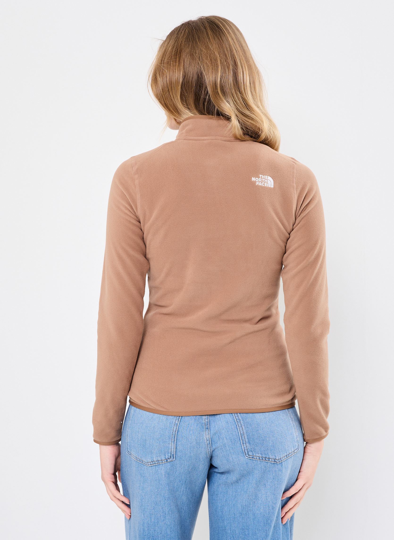 Vestes polaires W 100 Glacier 1/4 Zip - EU Glacier femme marron The North Face Vestes polaires W 100 Glacier 1/4 Zip - EU Glacier femme marron LATTE
