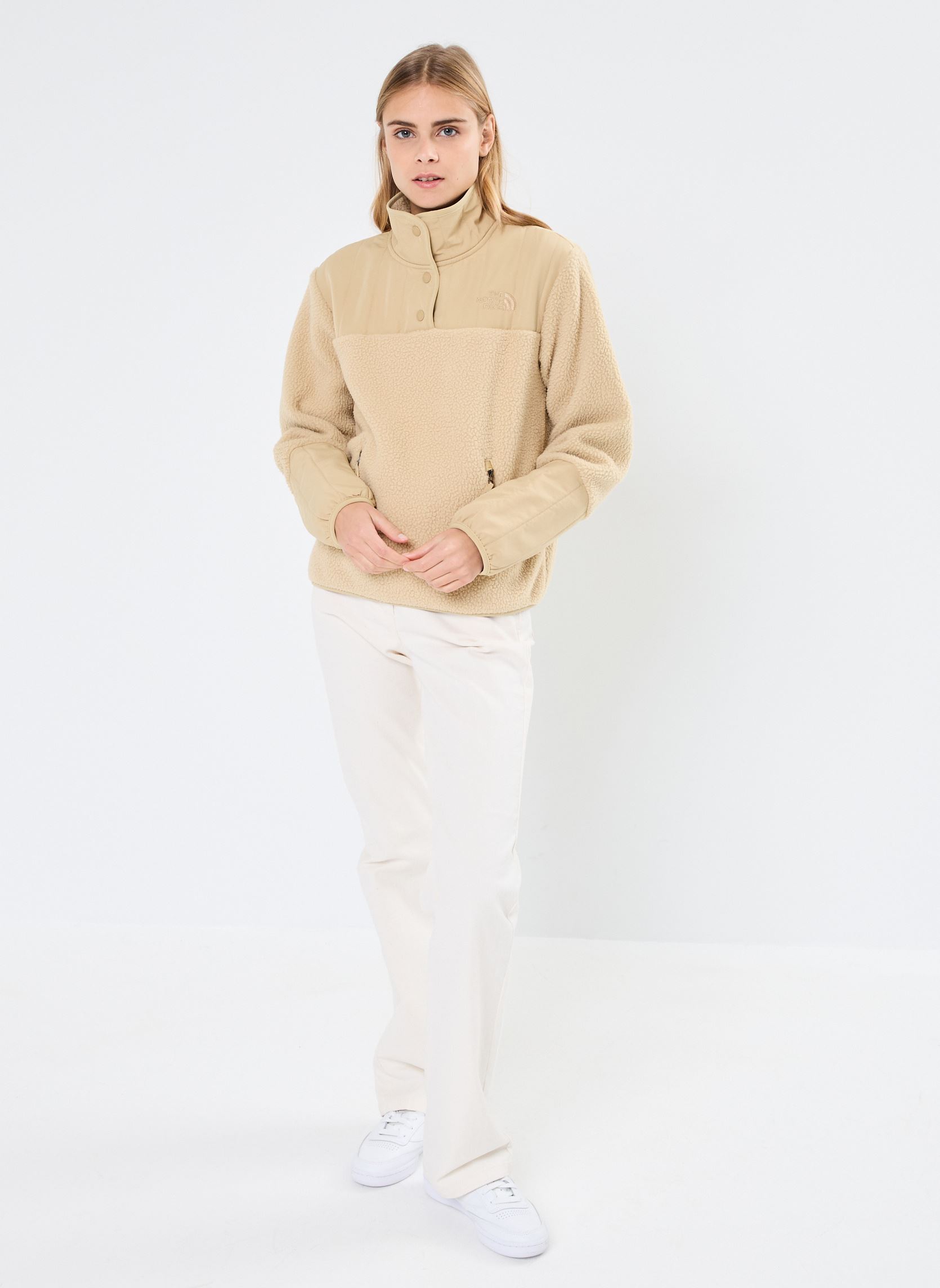 Vestes W Cragmont Fleece 1/4 Snap femme vert The North Face Vestes W Cragmont Fleece 1/4 Snap femme vert KHAKI STONE
