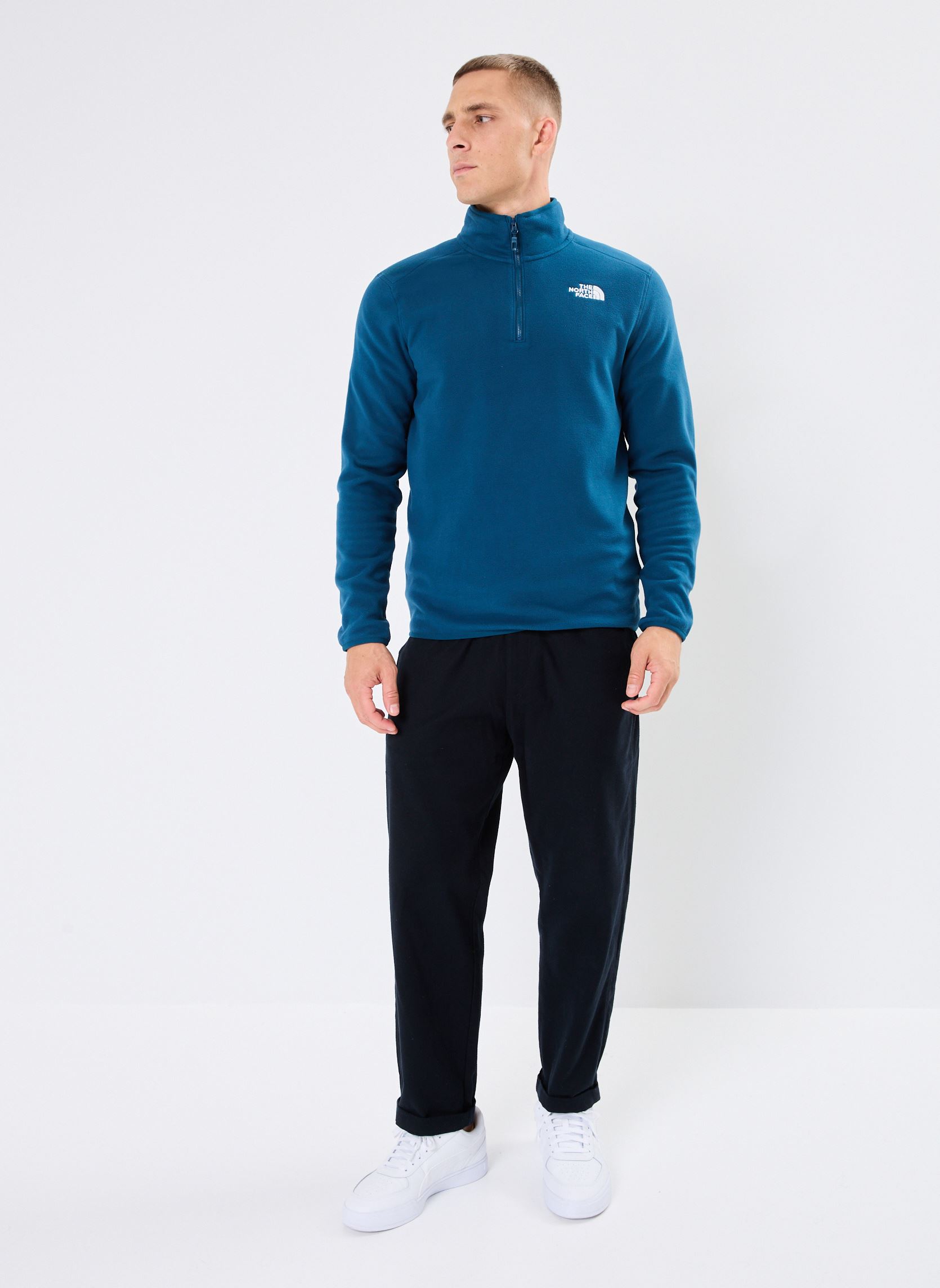 Vestes polaires M 100 Glacier 1/4 Zip - Glacier homme bleu The North Face Vestes polaires M 100 Glacier 1/4 Zip - Glacier homme bleu MIDNIGHT PETROL