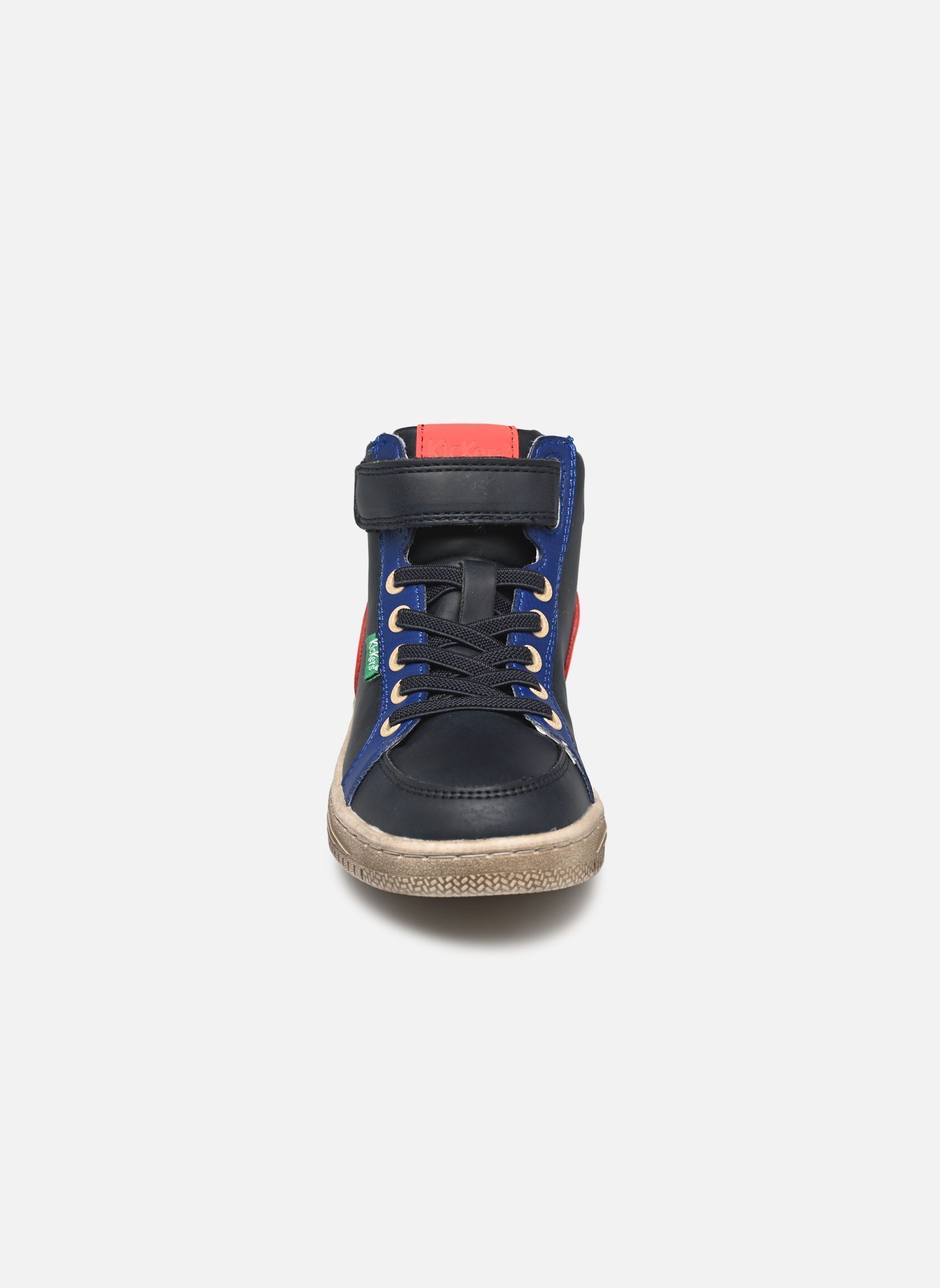 Baskets hautes Lolastic garçon bleu Kickers Baskets hautes Lolastic garçon bleu BLEU ROUGE MARINE
