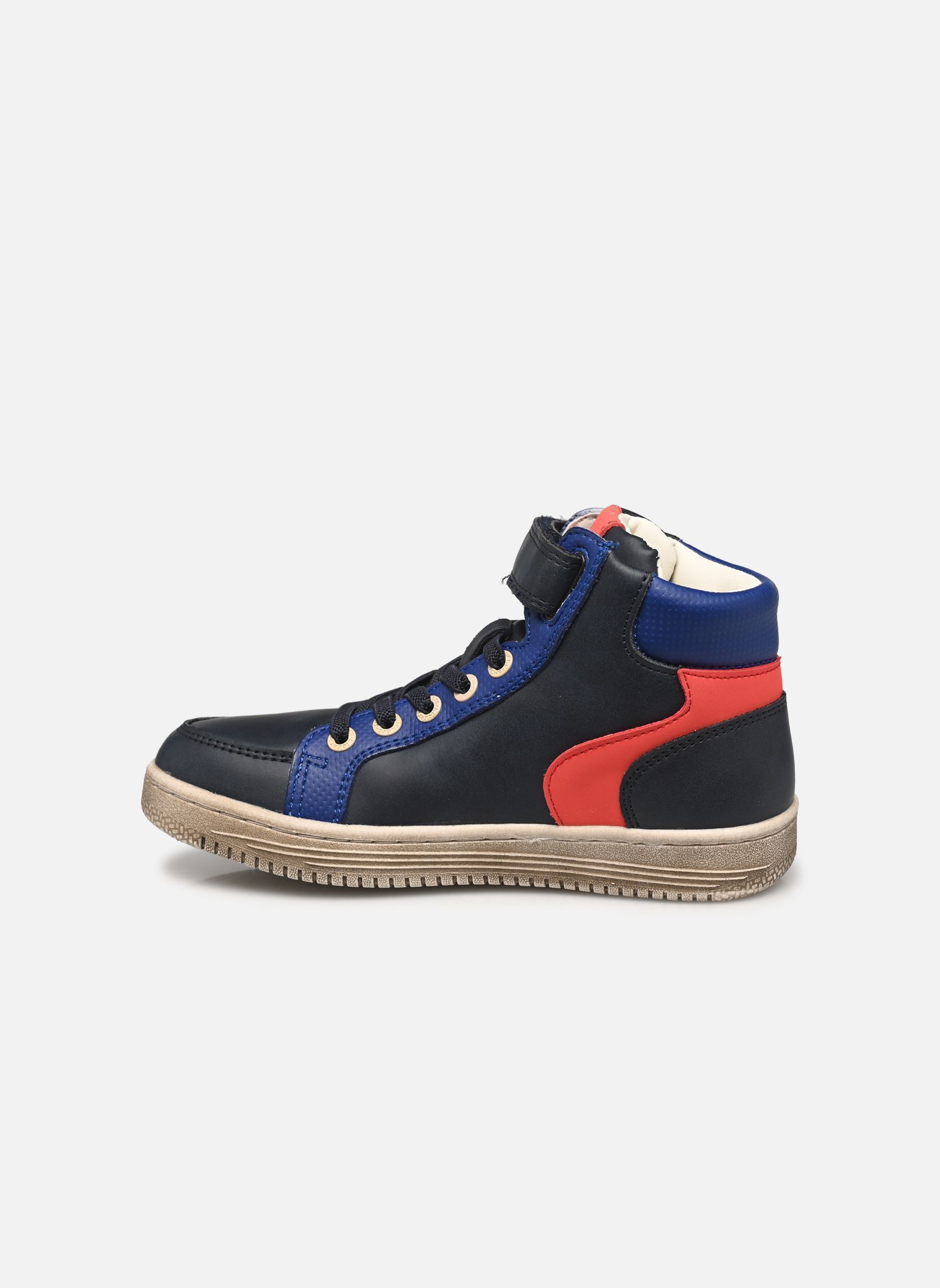 Baskets hautes Lolastic garçon bleu Kickers Baskets hautes Lolastic garçon bleu BLEU ROUGE MARINE