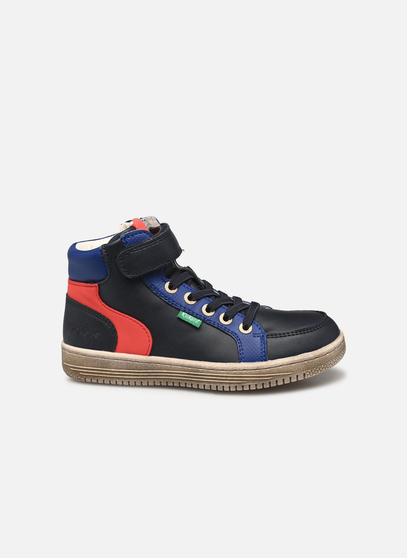 Baskets hautes Lolastic garçon bleu Kickers Baskets hautes Lolastic garçon bleu BLEU ROUGE MARINE