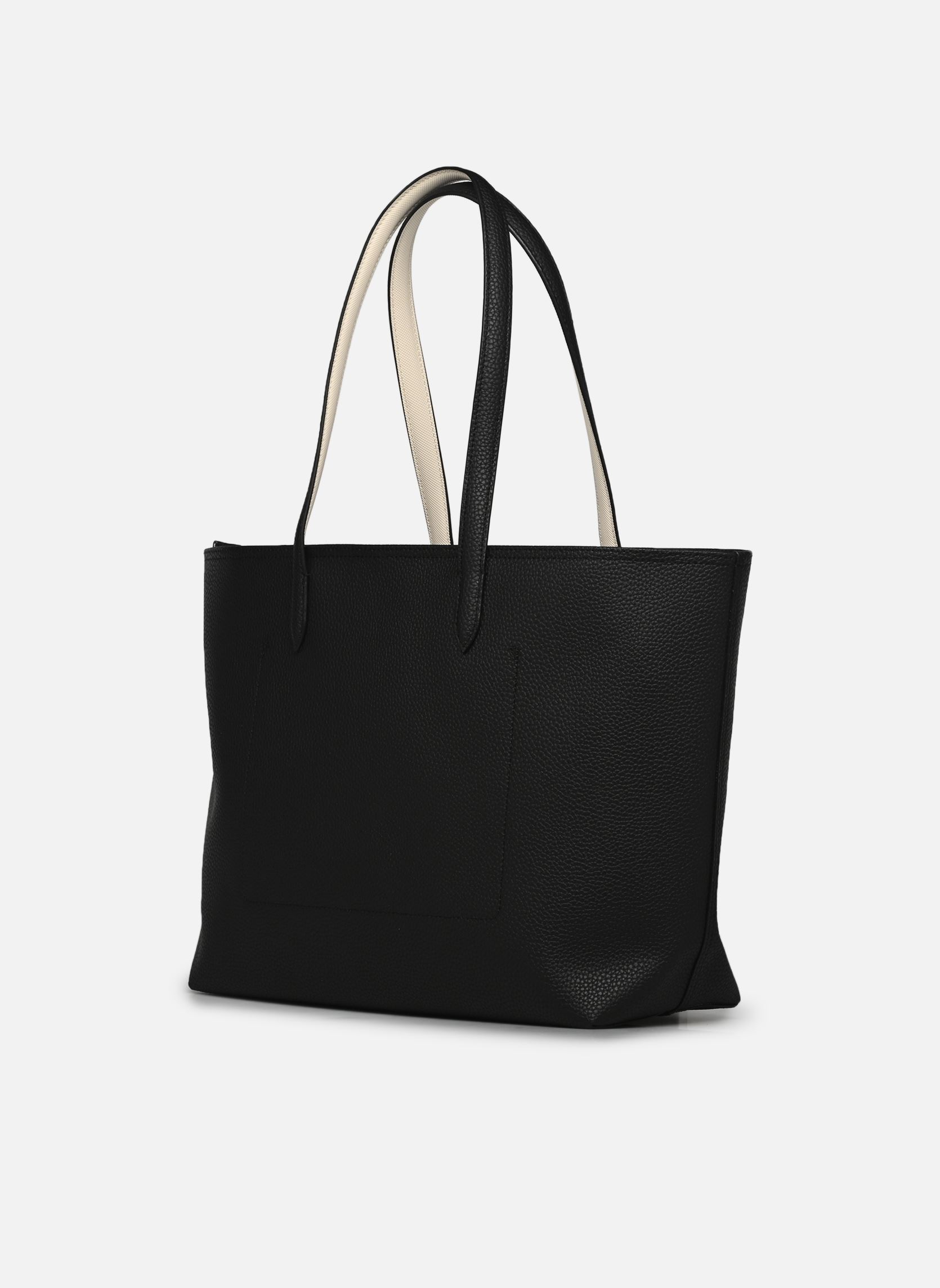 Cabas Anna Zipped Shopping Bag femme noir Lacoste Cabas Anna Zipped Shopping Bag femme noir NOIR FARINE