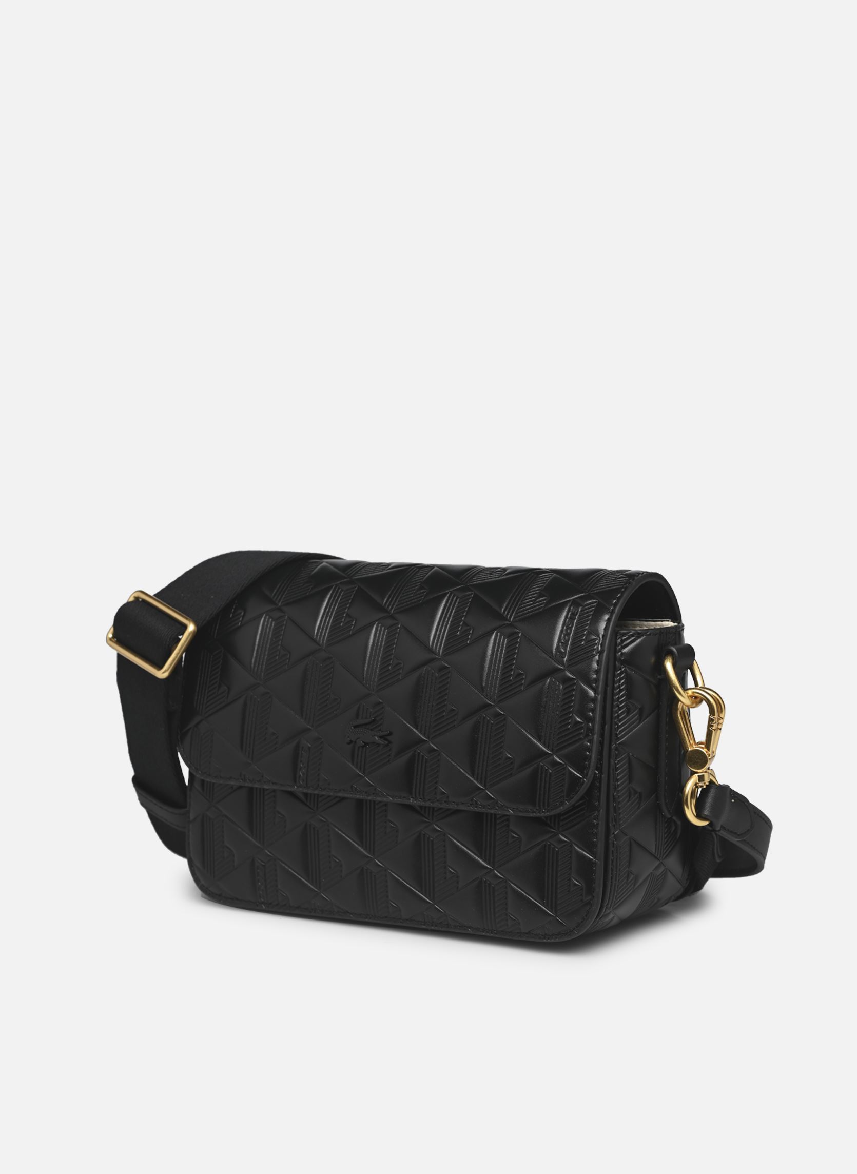 Sacs bandoulière Maheki Leather Flap Crossover Bag femme noir Lacoste Sacs bandoulière Maheki Leather Flap Crossover Bag femme noir NOIR