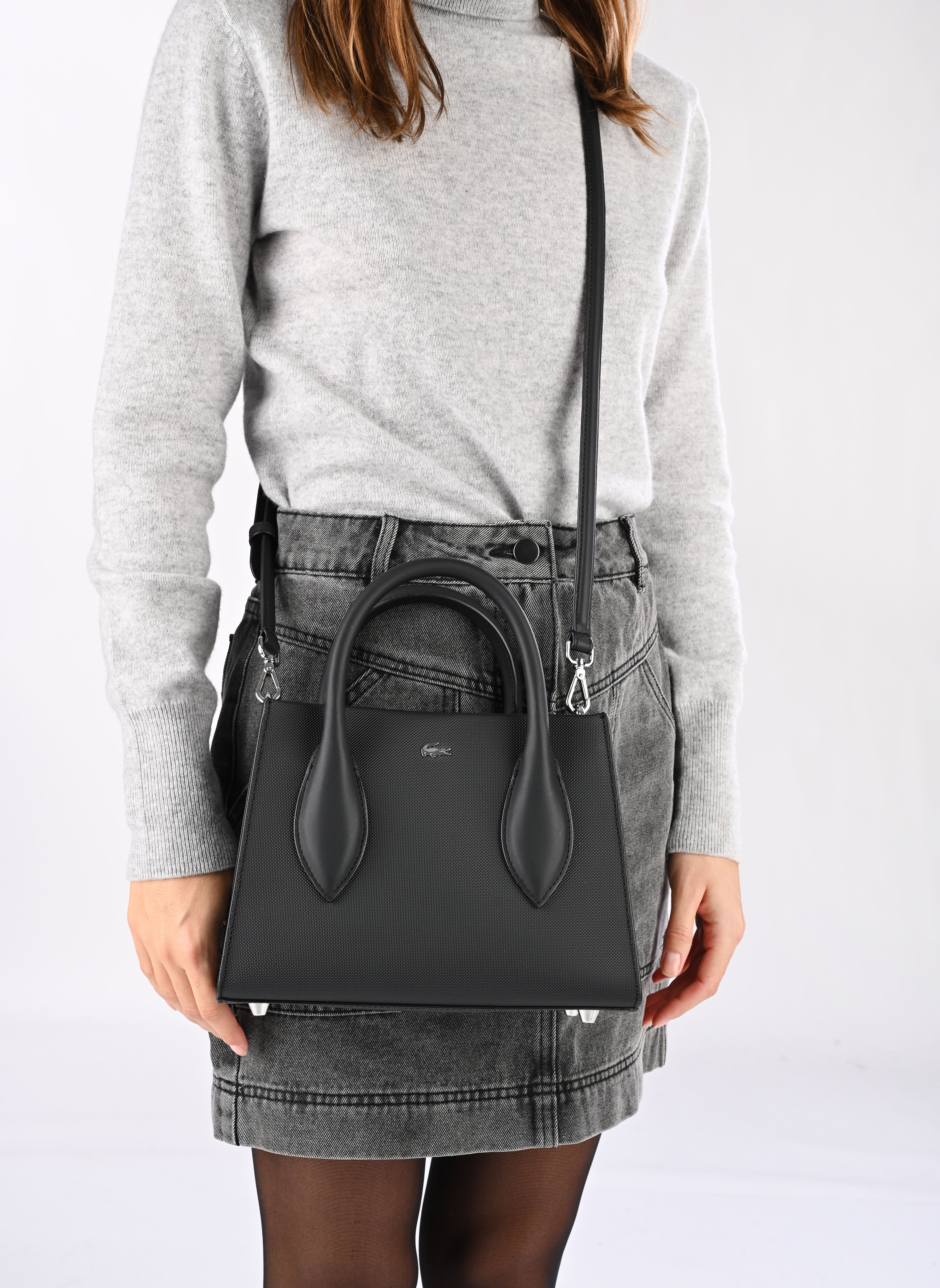 Handtaschen Daily City S Top Handle Bag damen schwarz Lacoste Handtaschen Daily City S Top Handle Bag damen schwarz NOIR