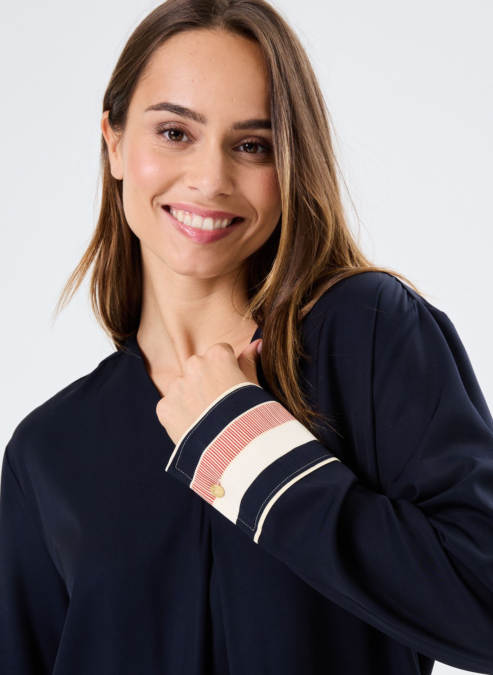 Blouses Global Stp Viscose R WW0WW43067 femme bleu Tommy Hilfiger Blouses Global Stp Viscose R WW0WW43067 femme bleu BLUE