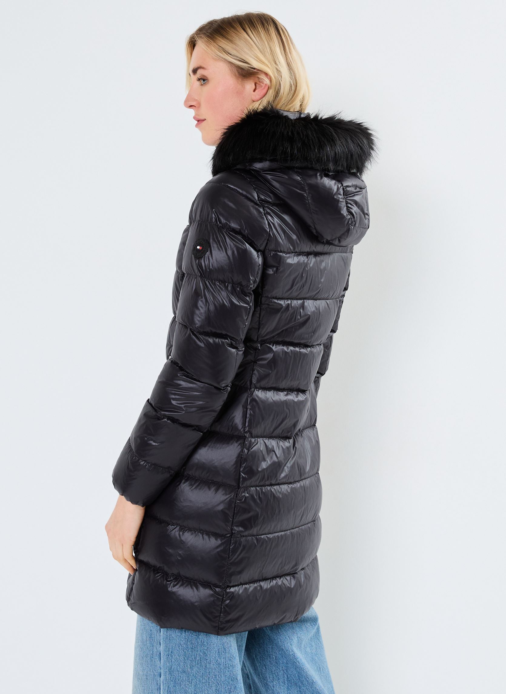 Daunenjacken Gloss Down Tyra Coat WW0WW43122 damen schwarz Tommy Hilfiger Daunenjacken Gloss Down Tyra Coat WW0WW43122 damen schwarz BLACK