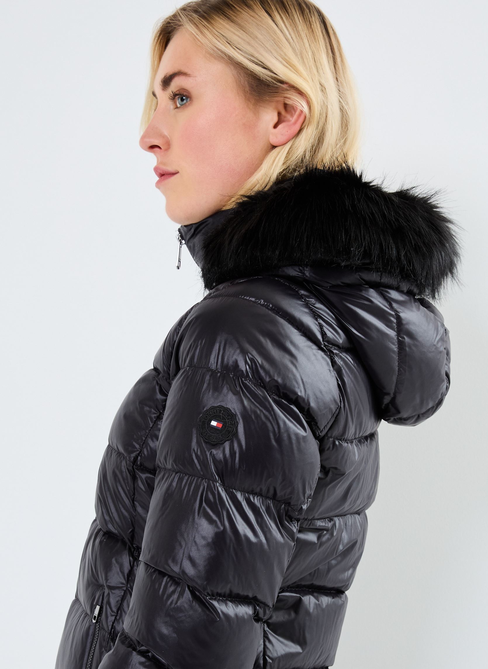 Daunenjacken Gloss Down Tyra Coat WW0WW43122 damen schwarz Tommy Hilfiger Daunenjacken Gloss Down Tyra Coat WW0WW43122 damen schwarz BLACK