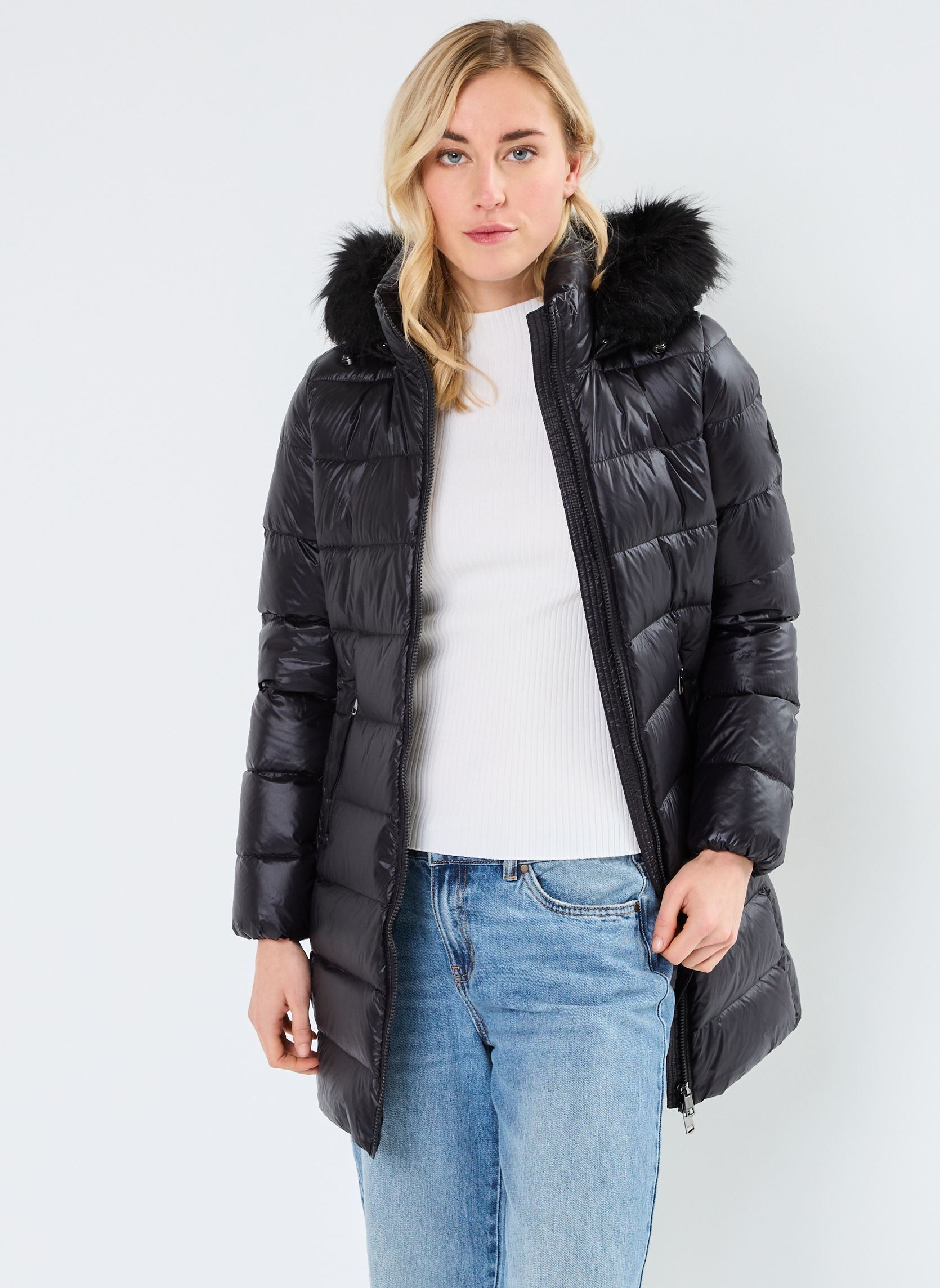 Daunenjacken Gloss Down Tyra Coat WW0WW43122 damen schwarz Tommy Hilfiger Daunenjacken Gloss Down Tyra Coat WW0WW43122 damen schwarz BLACK
