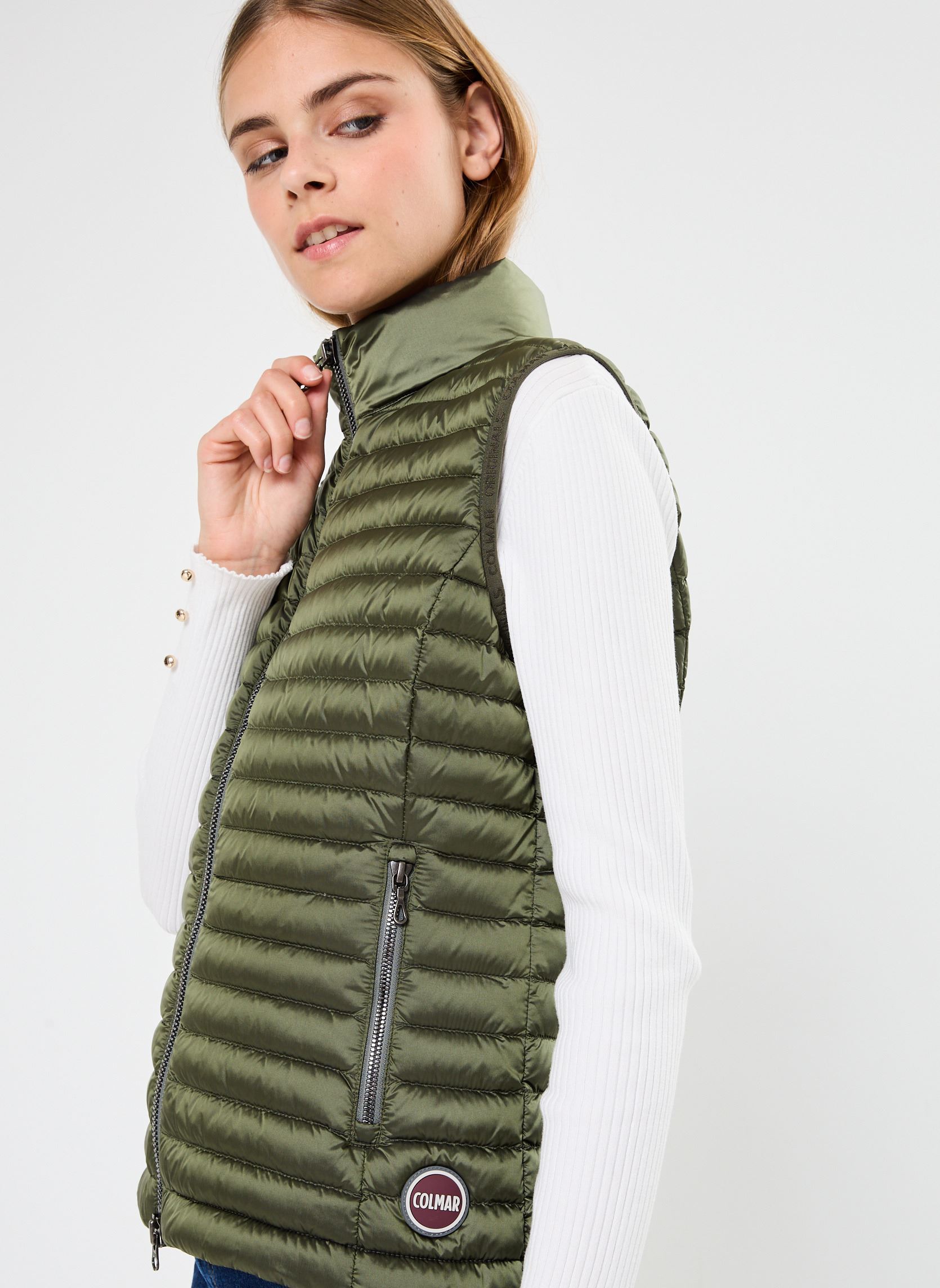 Doudounes sans manches 2YO Ladies Down Vest femme vert Colmar Doudounes sans manches 2YO Ladies Down Vest femme vert Dark Mud-Dark steel