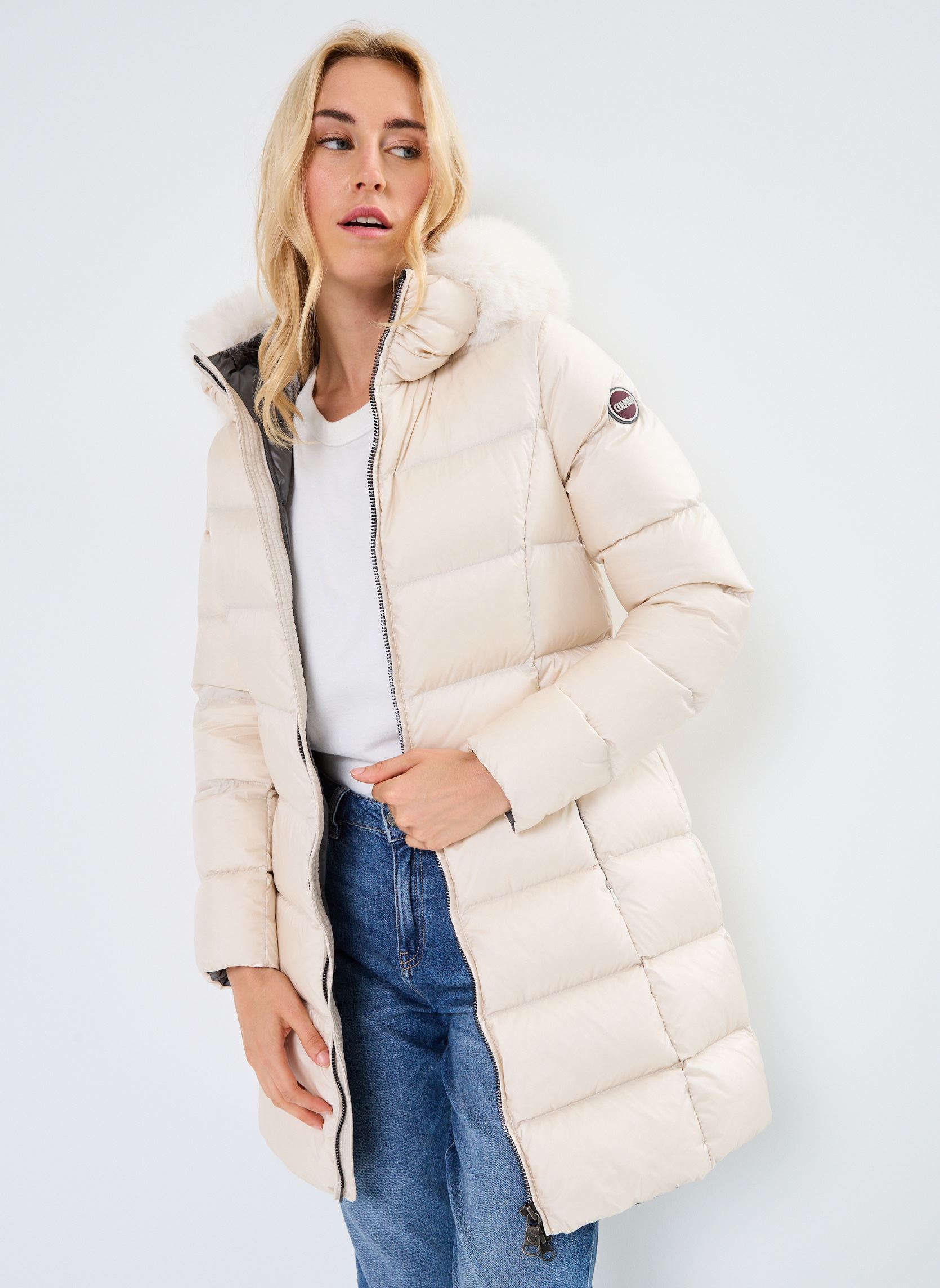 Daunenjacken 2YO Ladies Down Jacket + ecofur damen weiß Colmar Daunenjacken 2YO Ladies Down Jacket + ecofur damen weiß Incense