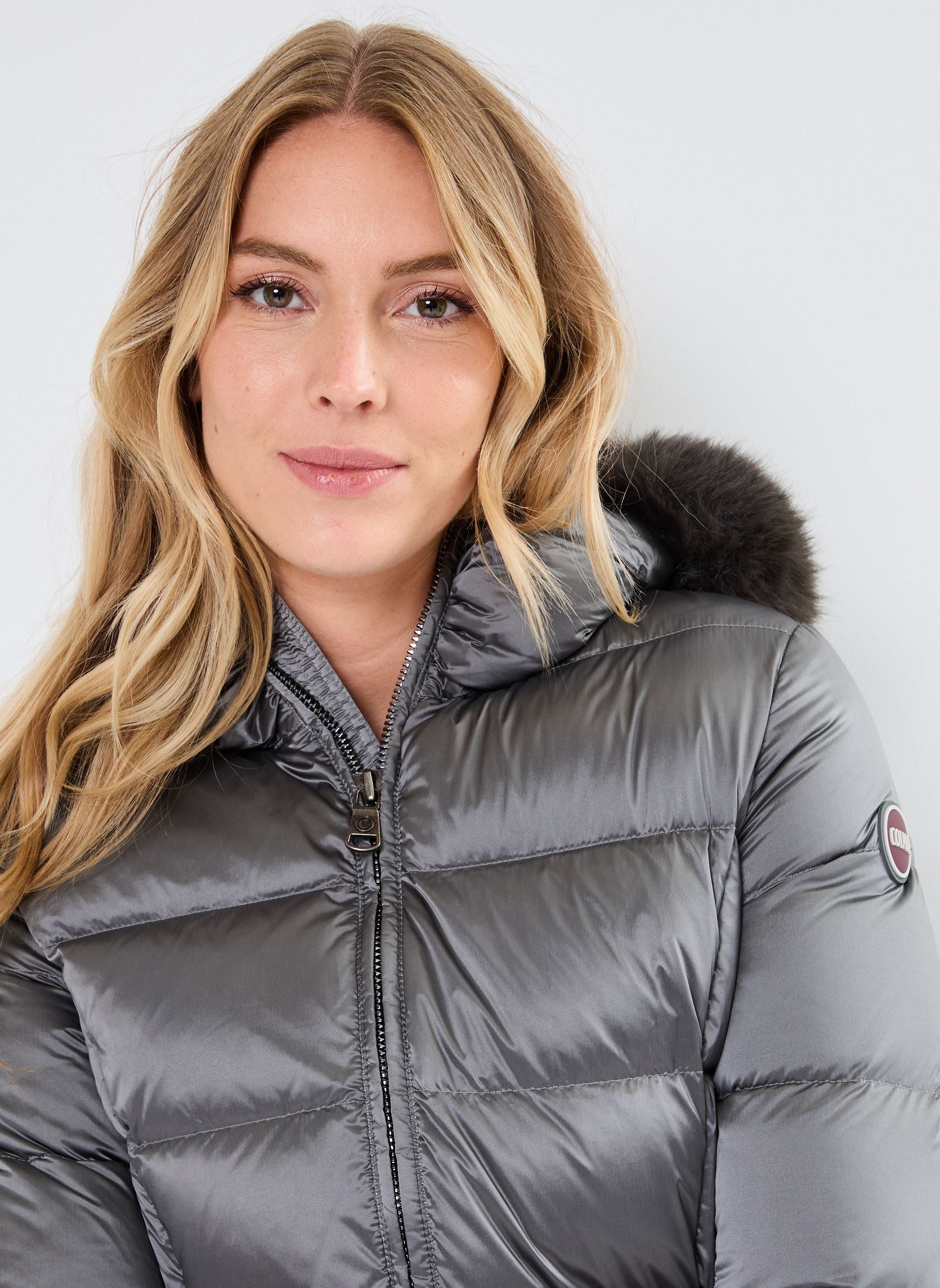 Gewatteerde jassen 2YO Ladies Down Jacket + ecofur dames grijs Colmar Gewatteerde jassen 2YO Ladies Down Jacket + ecofur dames grijs Dark Mud-Dark steel
