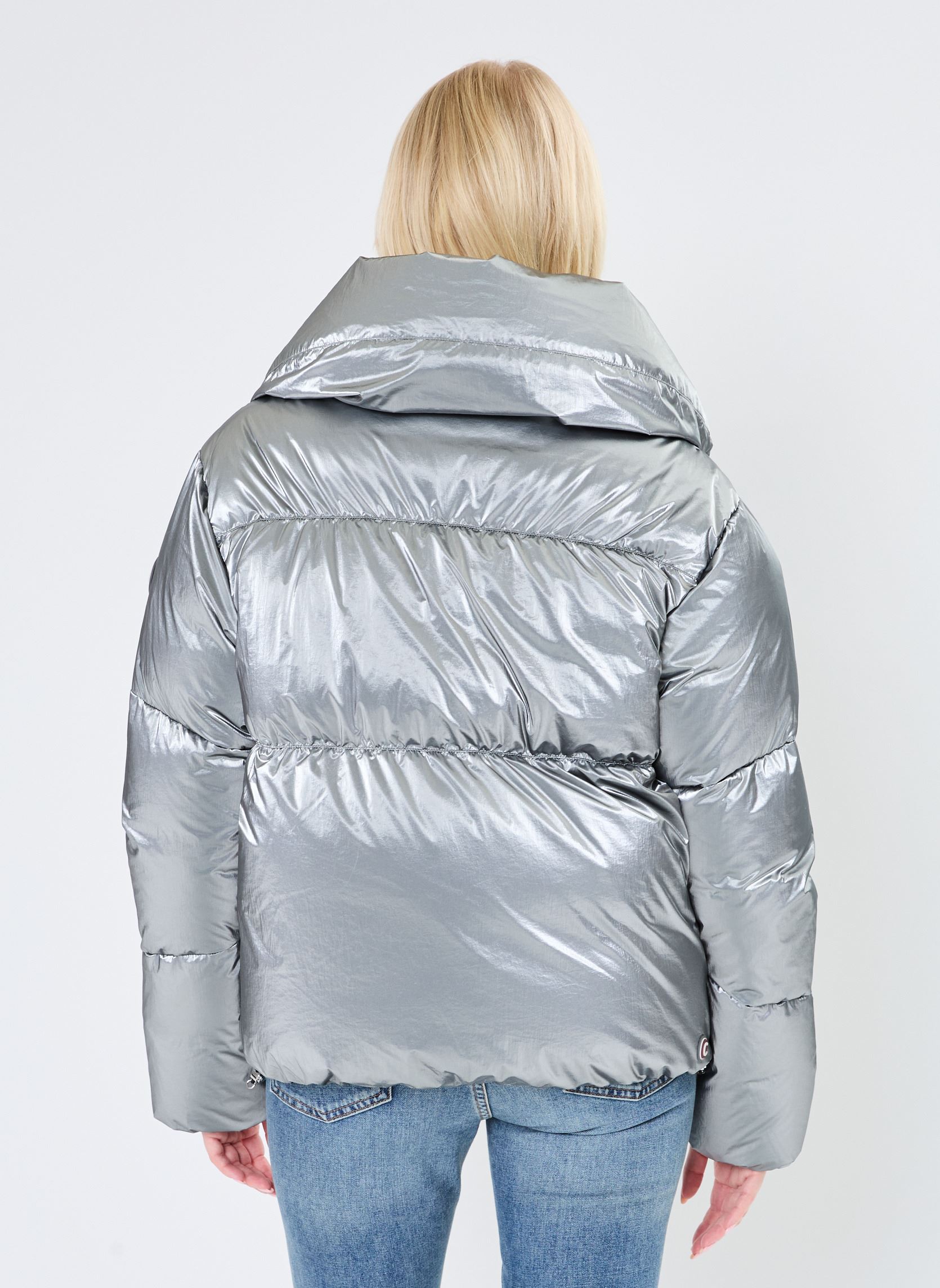 Doudounes 9YM Ladies Down Jacket femme argent Colmar Doudounes 9YM Ladies Down Jacket femme argent Silver-Dark Steel